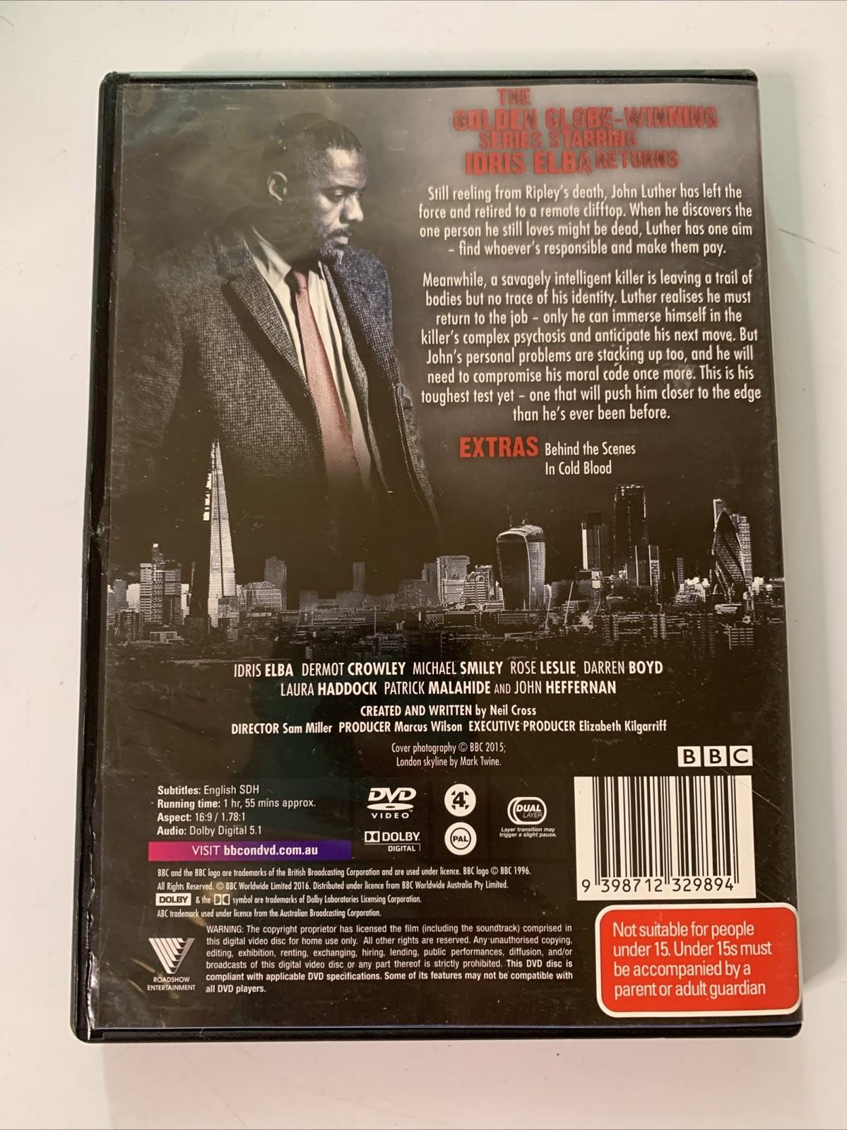 Luther : Series 4 (DVD, 2015) Idris Elba Region 4