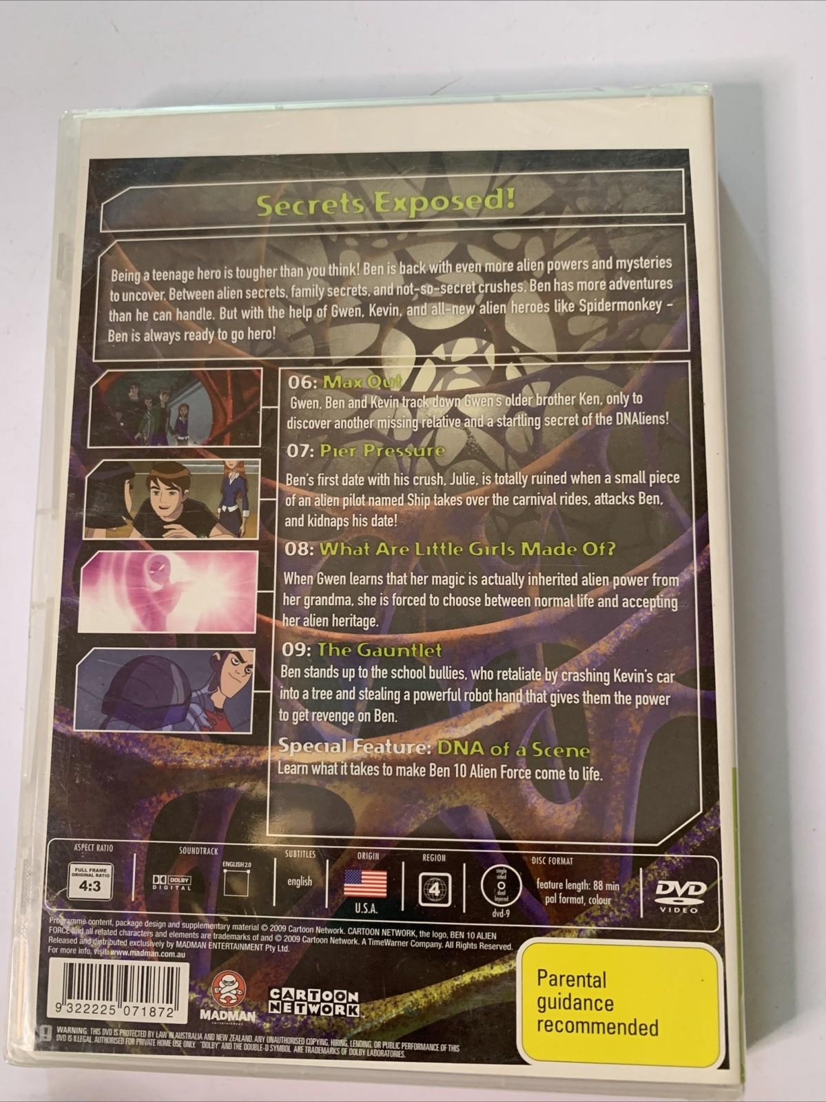 Ben 10 Alien Force : Vol 2 (DVD, 2008) Animation Region 4 NEW