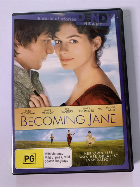 Becoming Jane (DVD, 2007) Anne Hathaway, James McAvoy Region 4