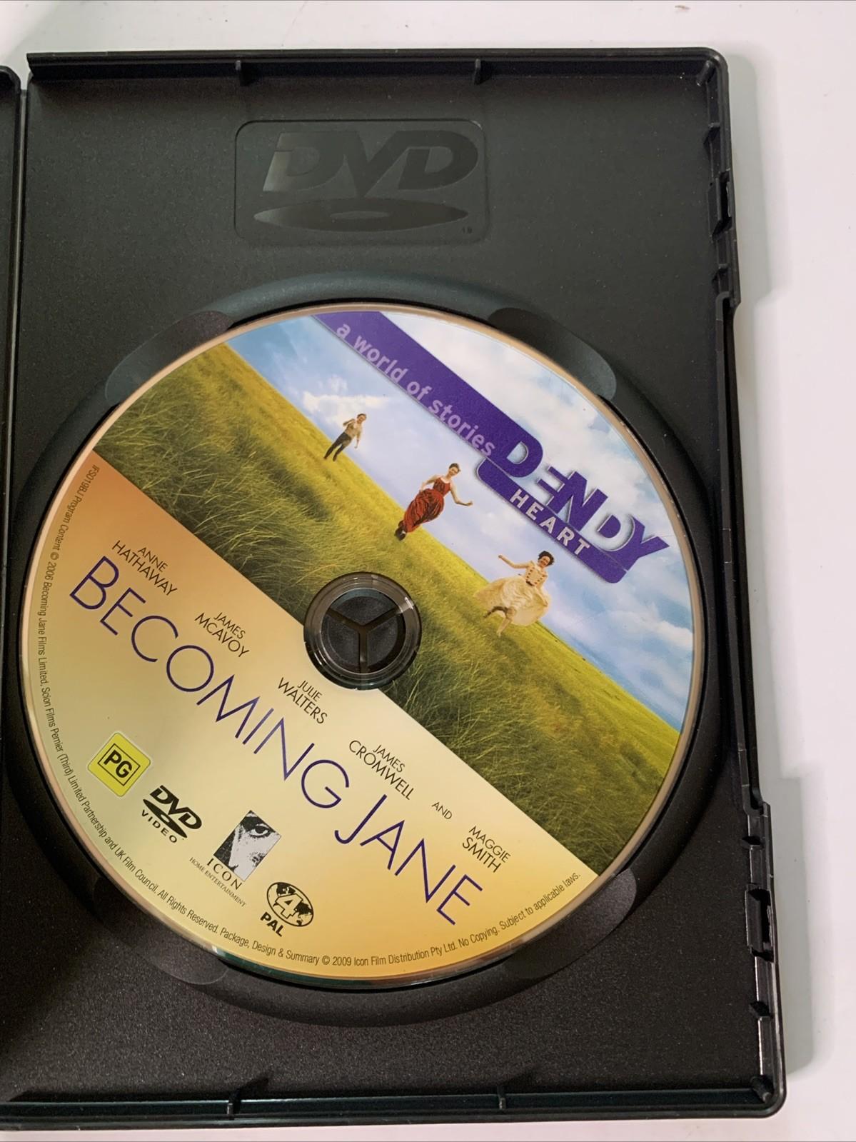 Becoming Jane (DVD, 2007) Anne Hathaway, James McAvoy Region 4