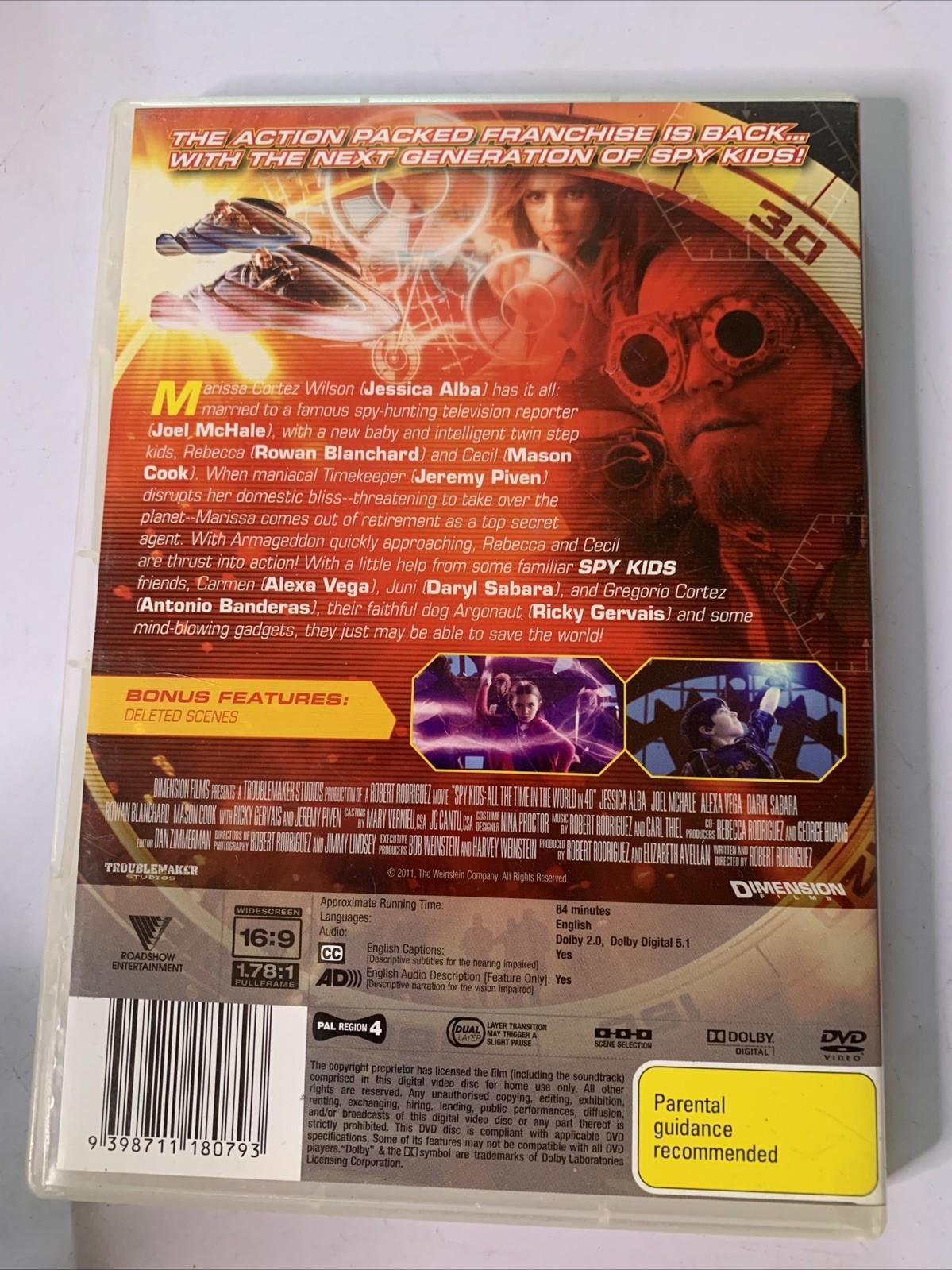 Spy Kids 4: All the Time In The World (DVD, 2011) Region 4