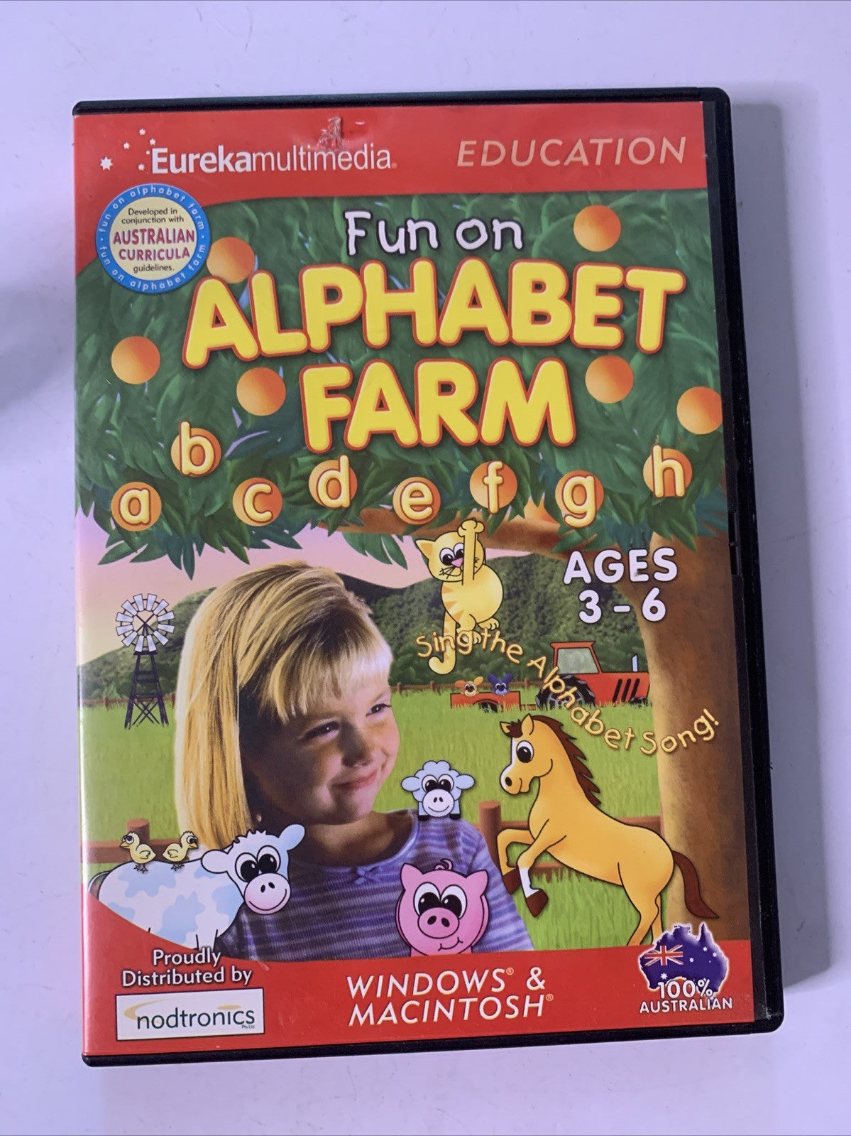 Fun On Alphabet Farm PC CD-ROM Windows Mac Early Learning Educational Game