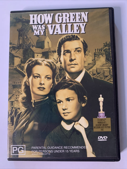 How Green Was My Valley (DVD, 1941) Walter Pidgeon, Maureen O'hara Region 4
