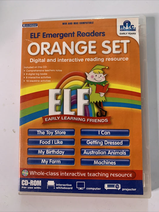 ELF Emergent Readers Orange Set PC CD-ROM Windows Mac Early Education