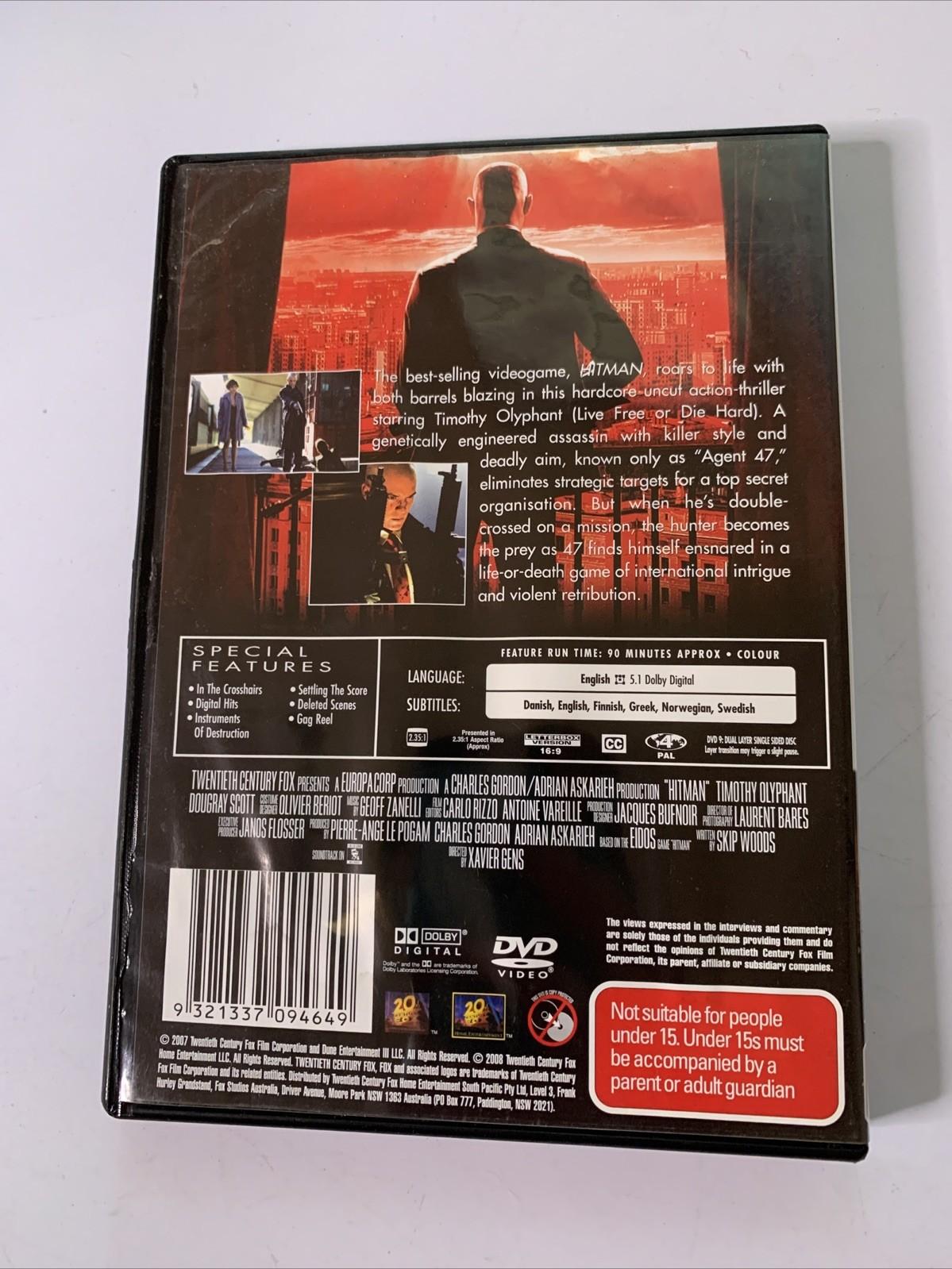 Hitman Uncut (DVD, 2007)  Timothy Olyphant, Dougray Scott Region 4