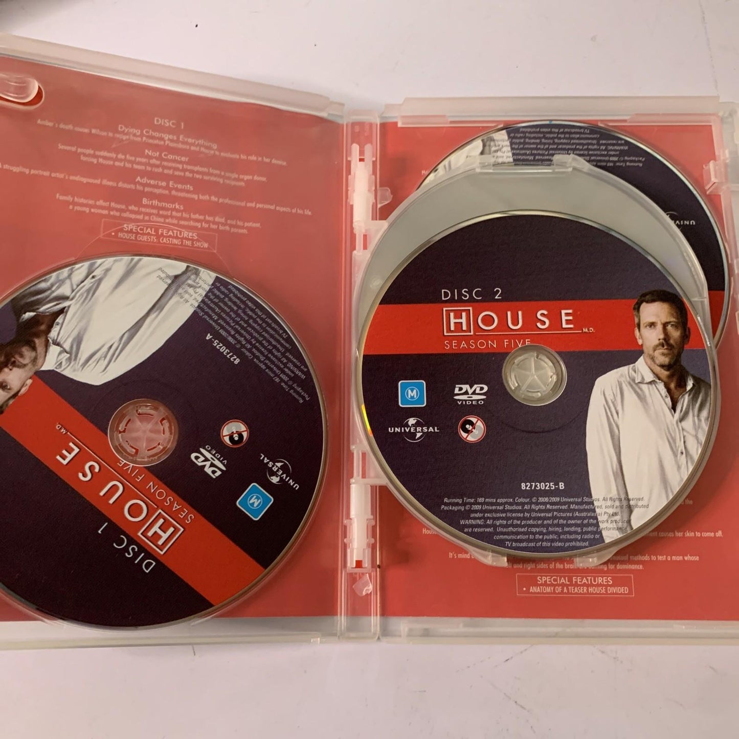 House : Season 5 (DVD, 2008, 6-Discs) Region 4 &2