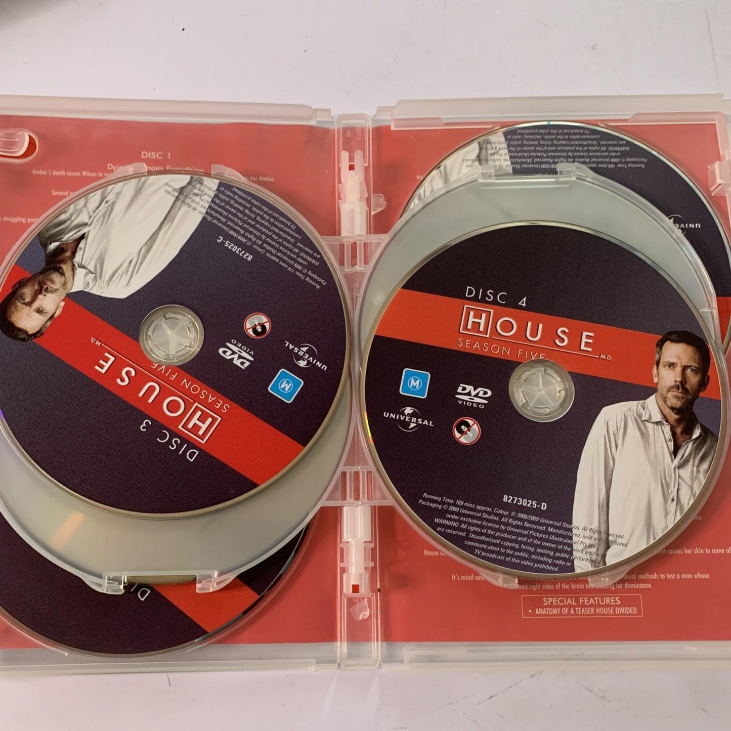 House : Season 5 (DVD, 2008, 6-Discs) Region 4 &2