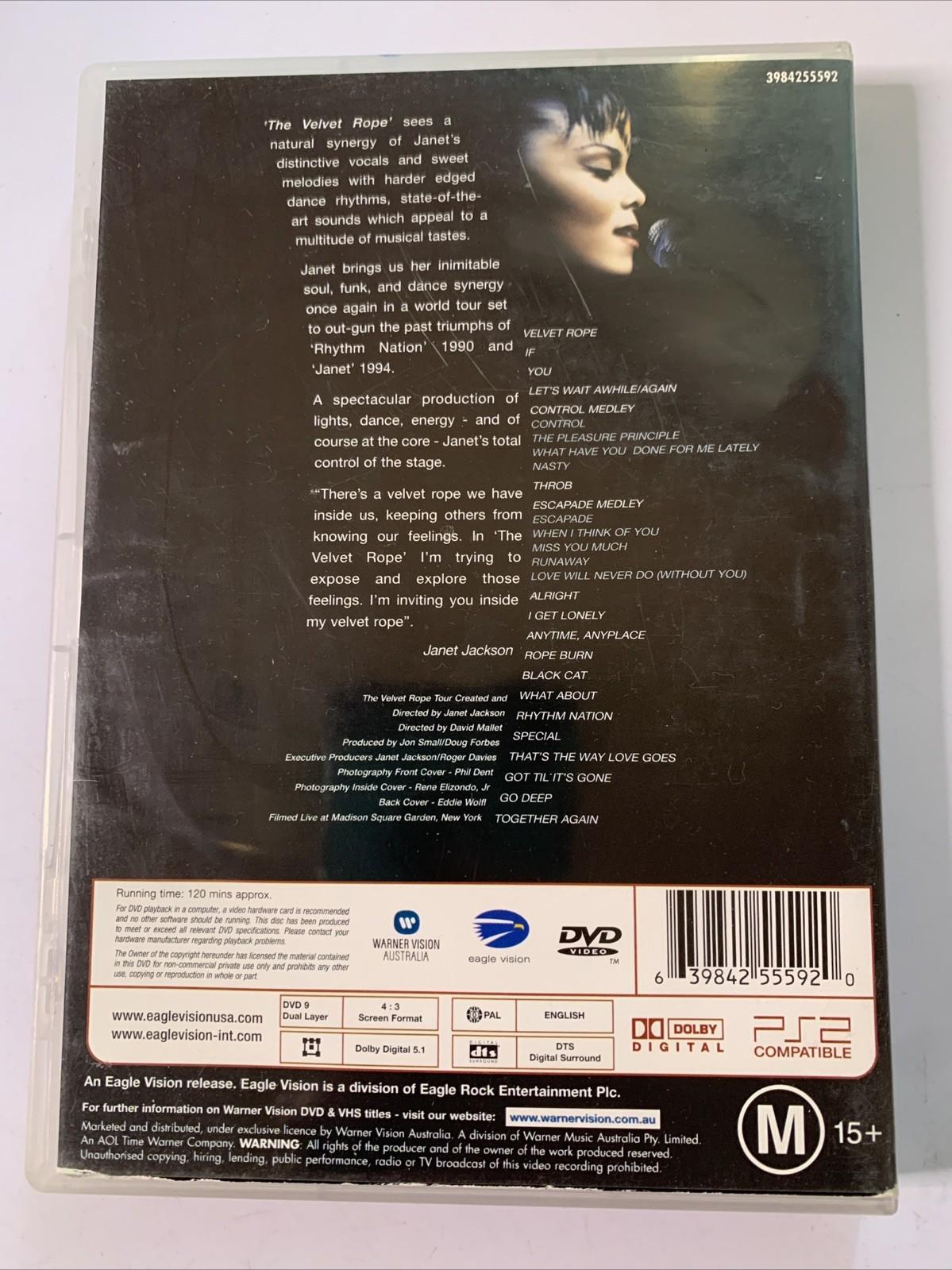 Janet Jackson – The Velvet Rope Tour Live In Concert (DVD, 1998)