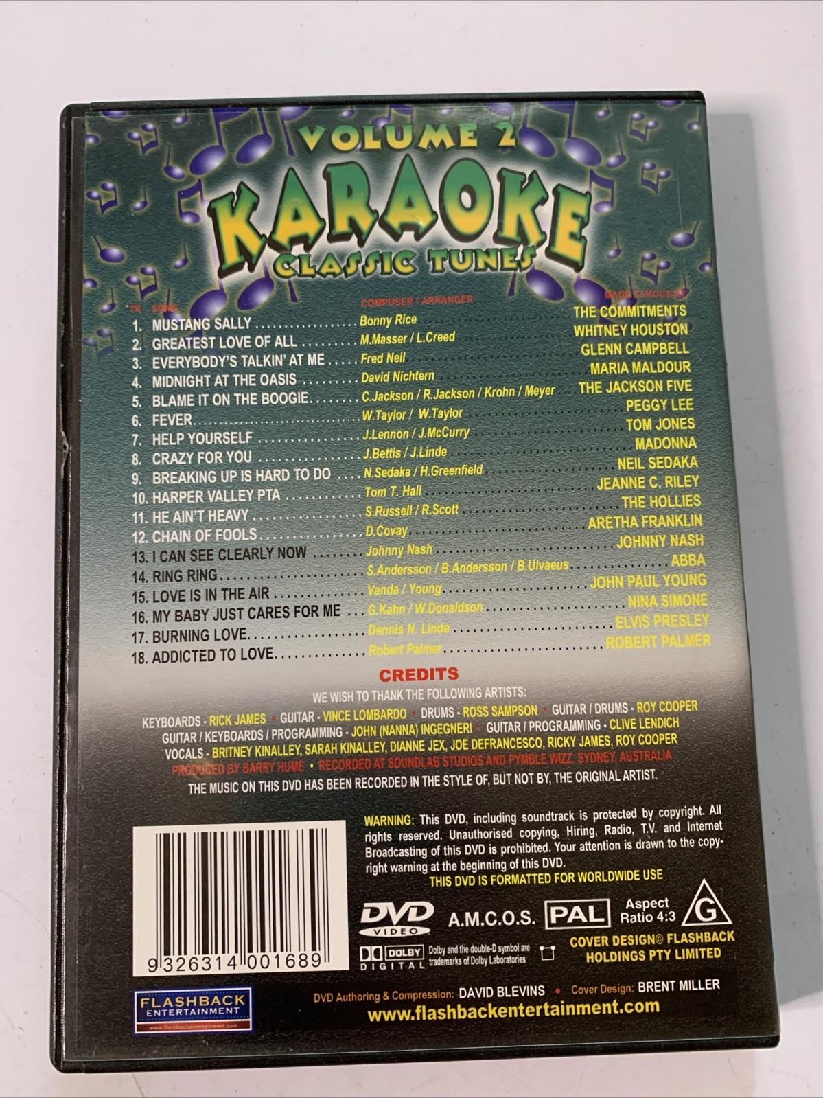 Karaoke Classic Tunes : Vol 2 (DVD) All Regions