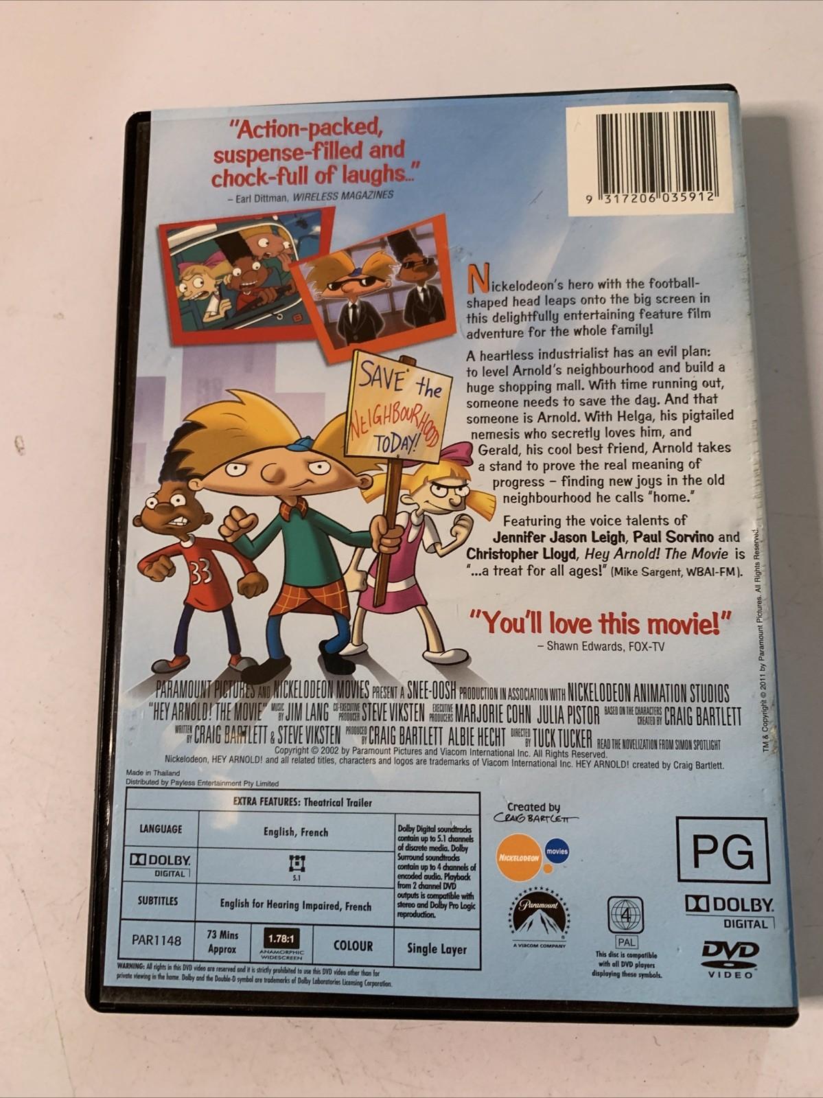 Hey Arnold! The Movie (DVD, 2002) Animation Region 4