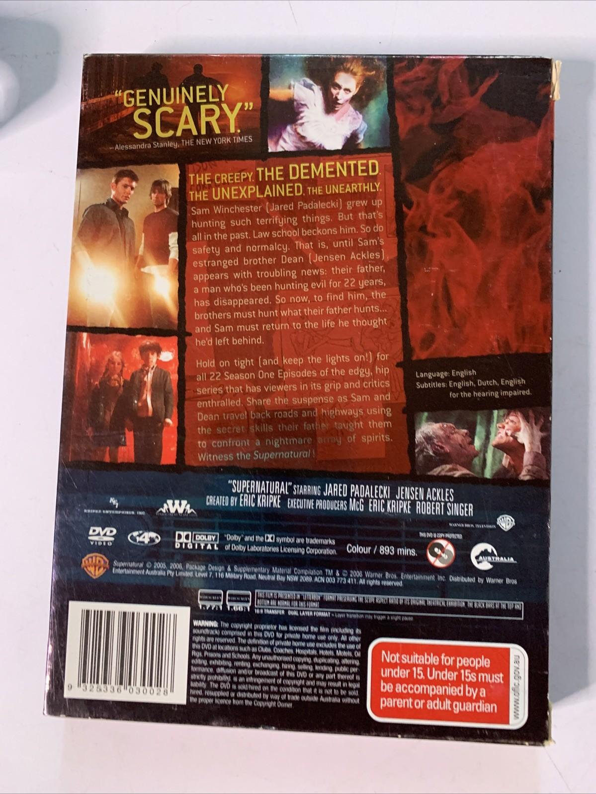 Supernatural : Season 1 (DVD, 2005, 6-Discs) Region 4