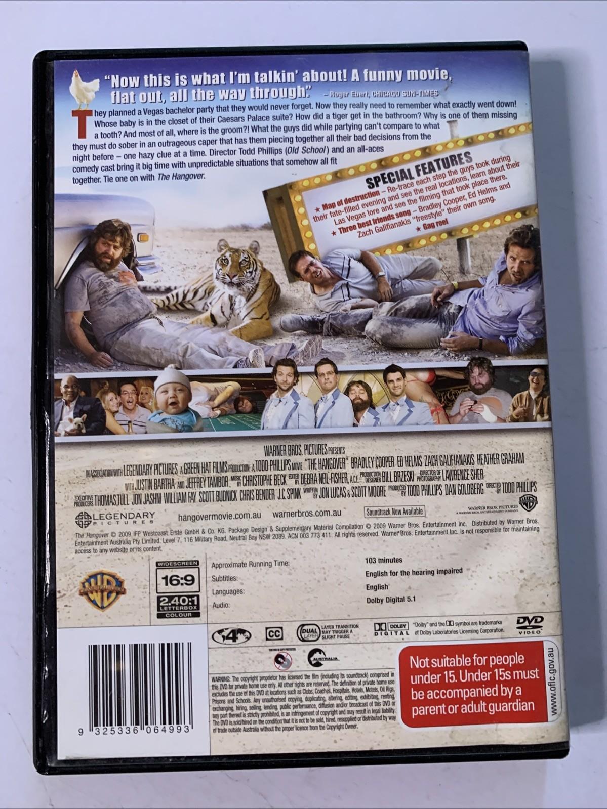 The Hangover (DVD, 2009) Zach Galifianakis, Mike Tyson, Bradley Cooper Region 4