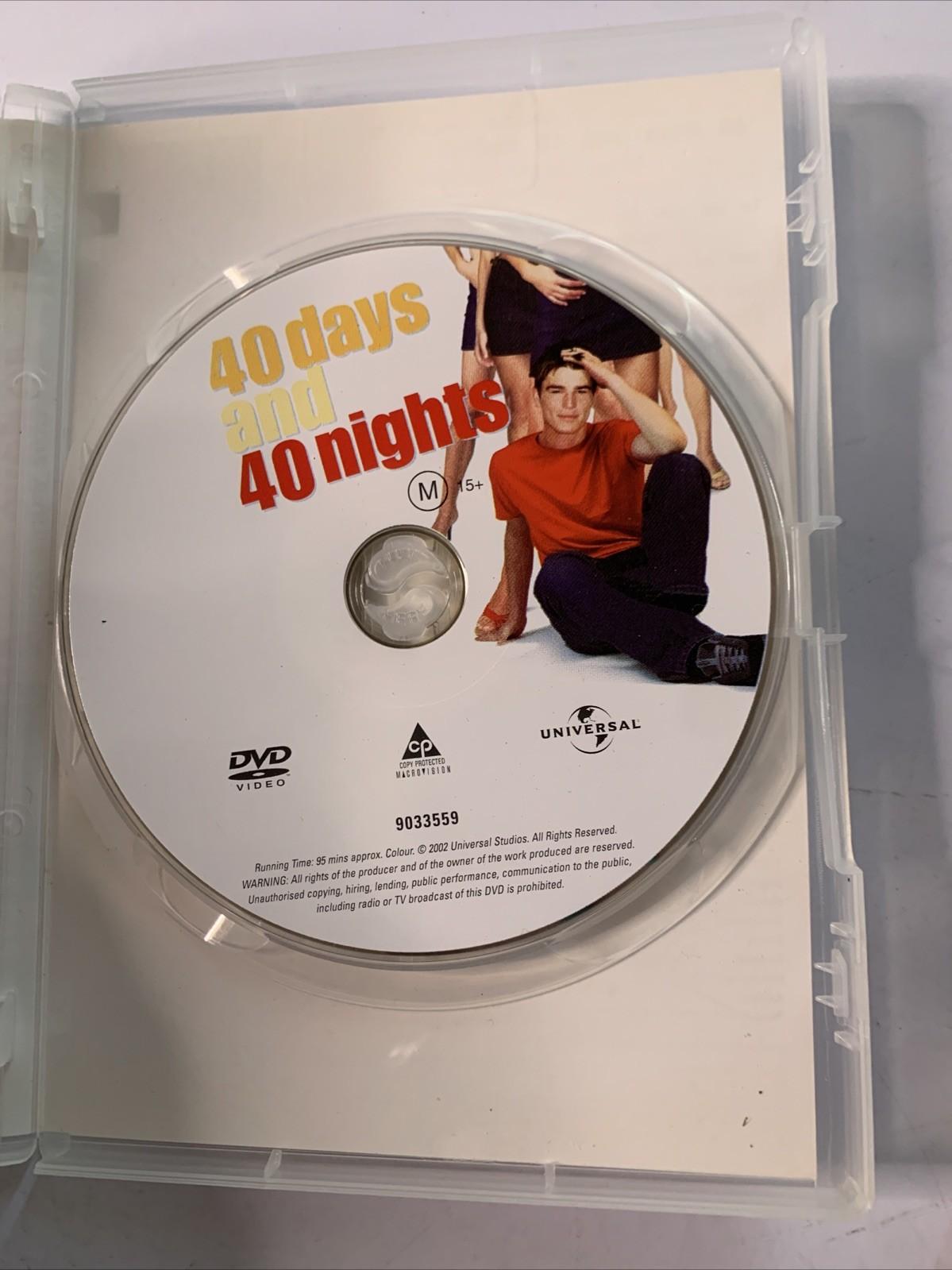 40 Days And 40 Nights (DVD, 2002) Josh Hartnett Comedy Region 4 *2