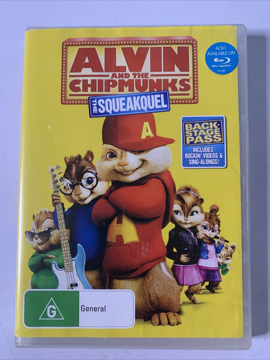 Alvin and the Chipmunks: The Squeakquel (DVD, 2009) Animated Movie Region 4