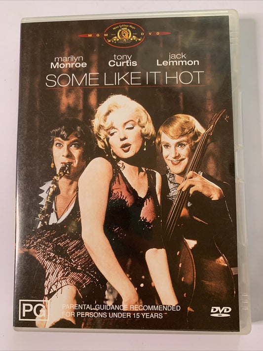 Some Like It Hot (DVD, 1959) Marilyn Monroe, Tony Curtis, Jack Lemmon Region 4