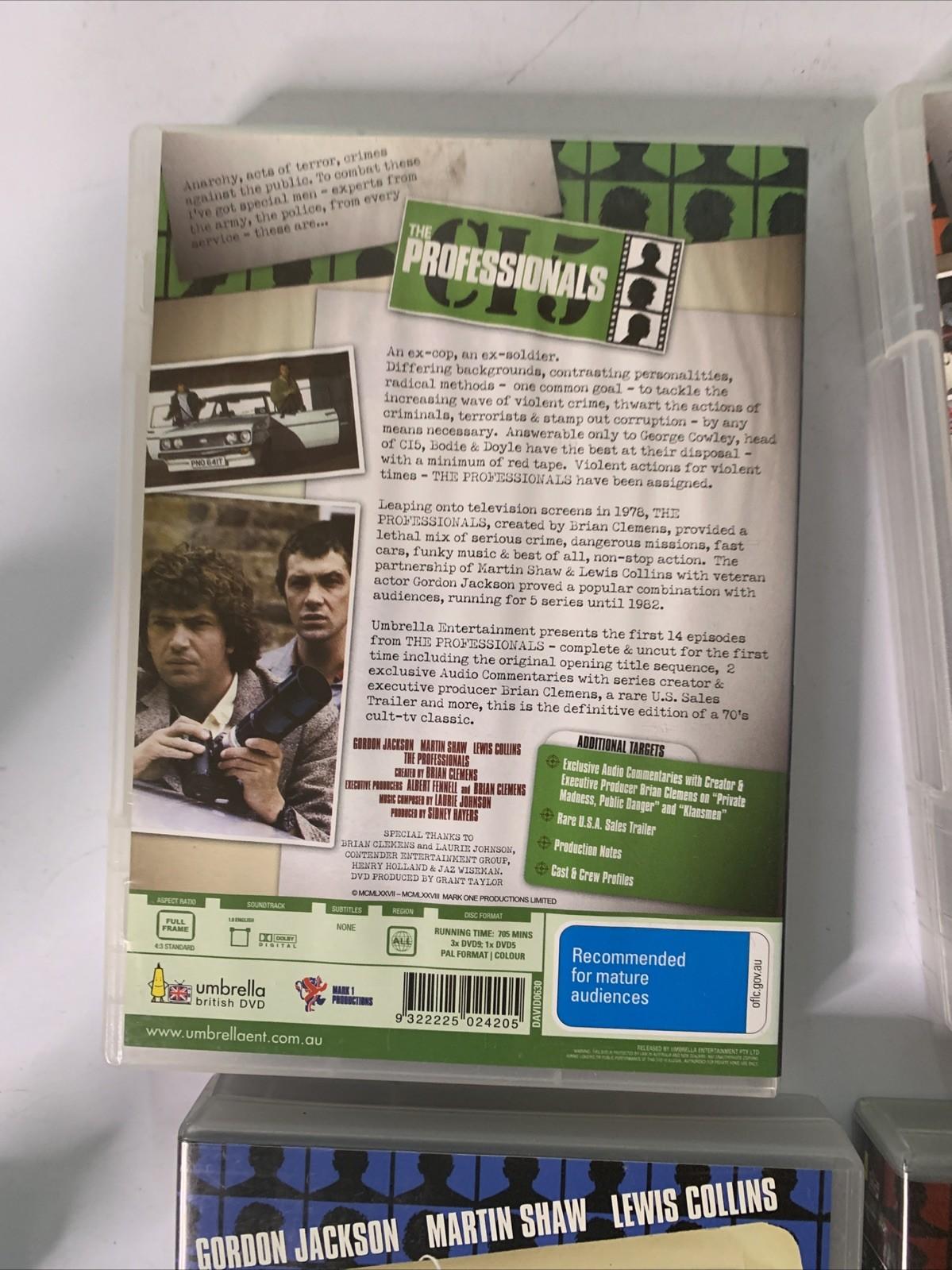 The Professionals : Dossier 1-4 (DVD, 1979) Region 4