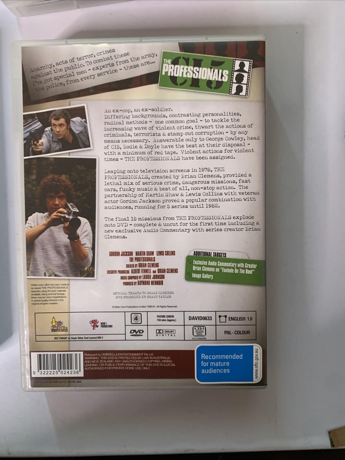 The Professionals : Dossier 1-4 (DVD, 1979) Region 4