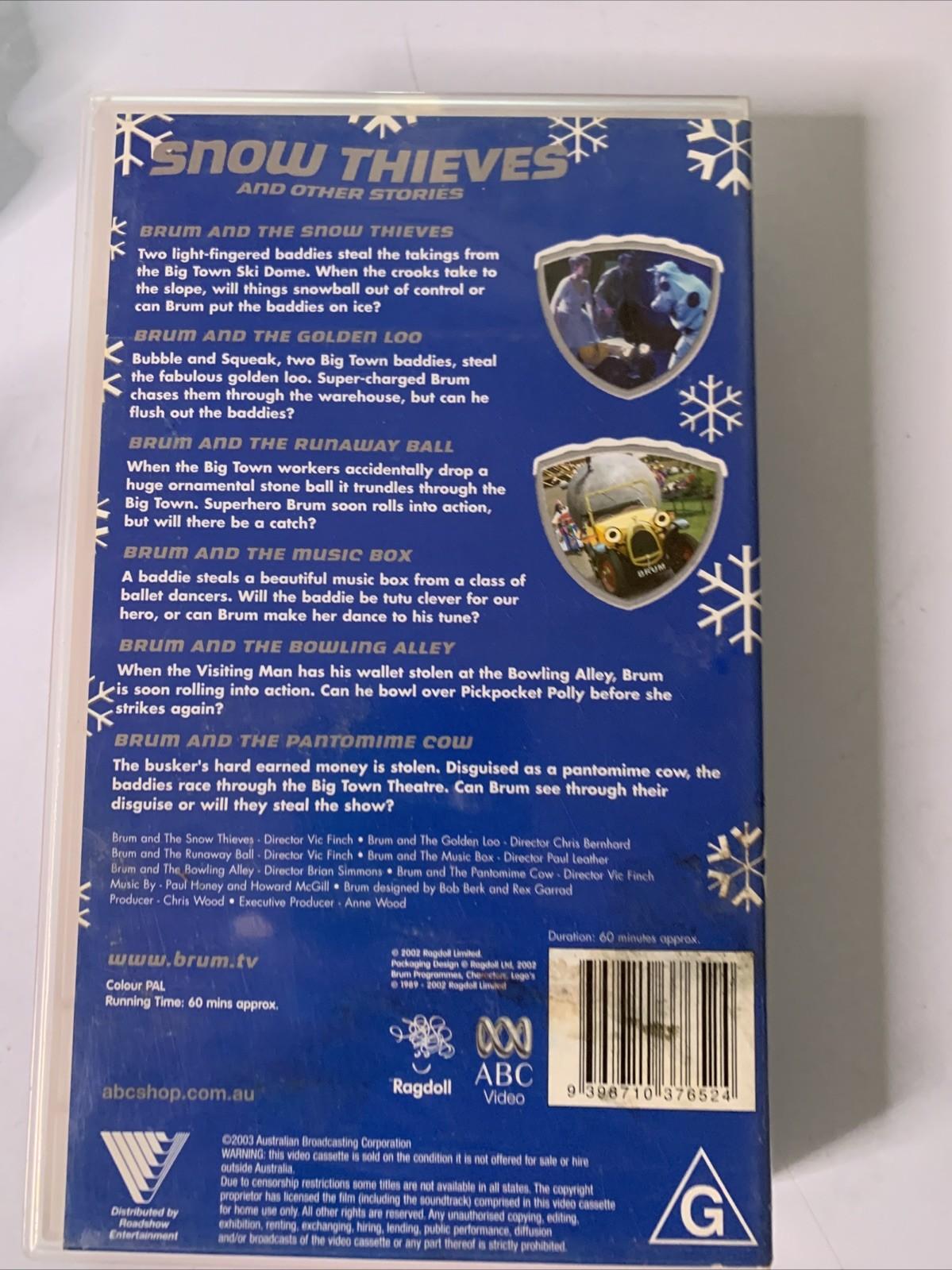 Brum: Snow Thieves and Other Stories (VHS, 2004) PAL