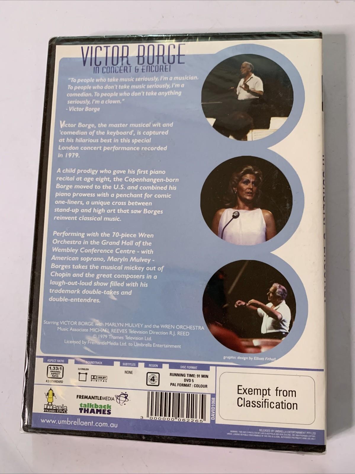 Victor Borge: In Concert And Encore (DVD, 1979) Region 4 NEW Sealed