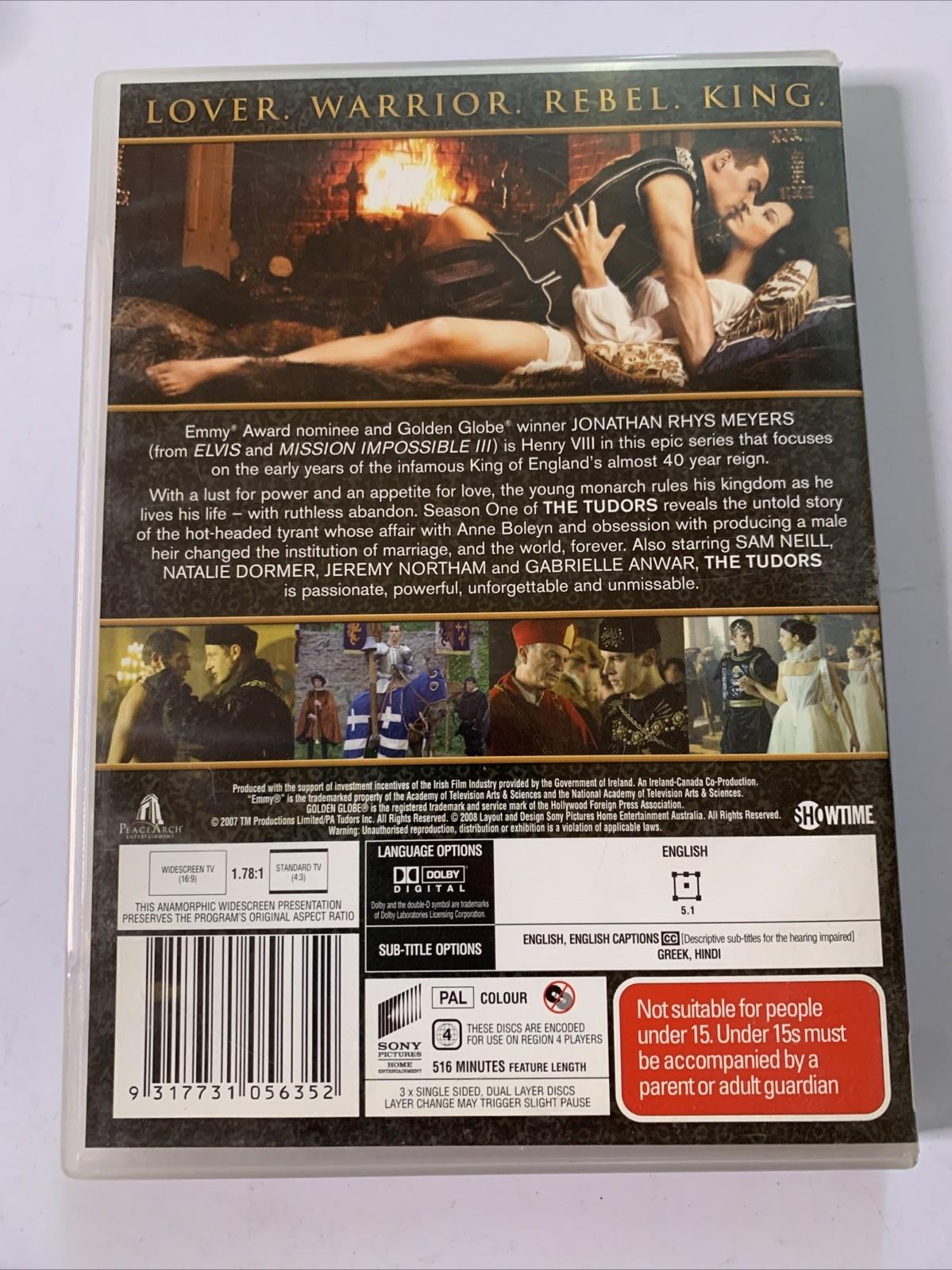 The Tudors : Season 1 (DVD, 2007) Jonathan Rhys Myers, Sam Neil  Region 4