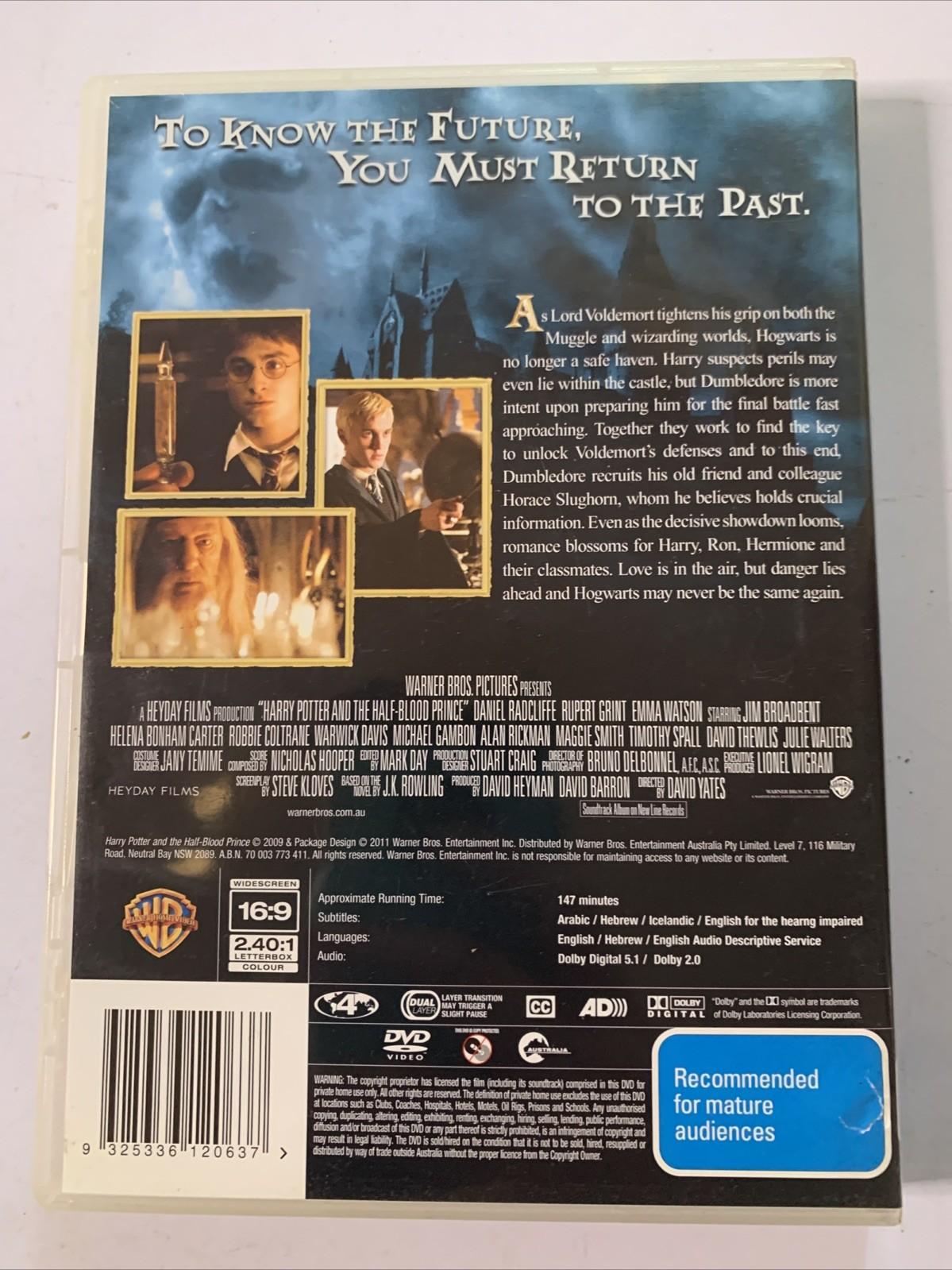 Harry Potter And the Half-Blood Prince (DVD, 2009) Region 4