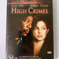 High Crimes (DVD, 2001) Ashley Judd, Morgan Freeman, Jim Caviezel Region 4