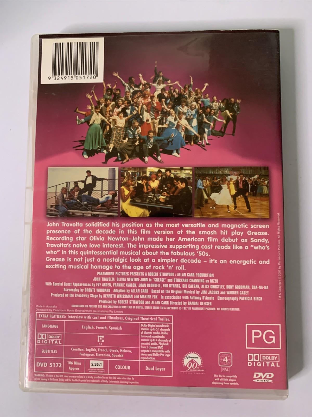 Grease (30th Anniversary Edition, DVD, 1978) John Travolta, Olivia Newton-John