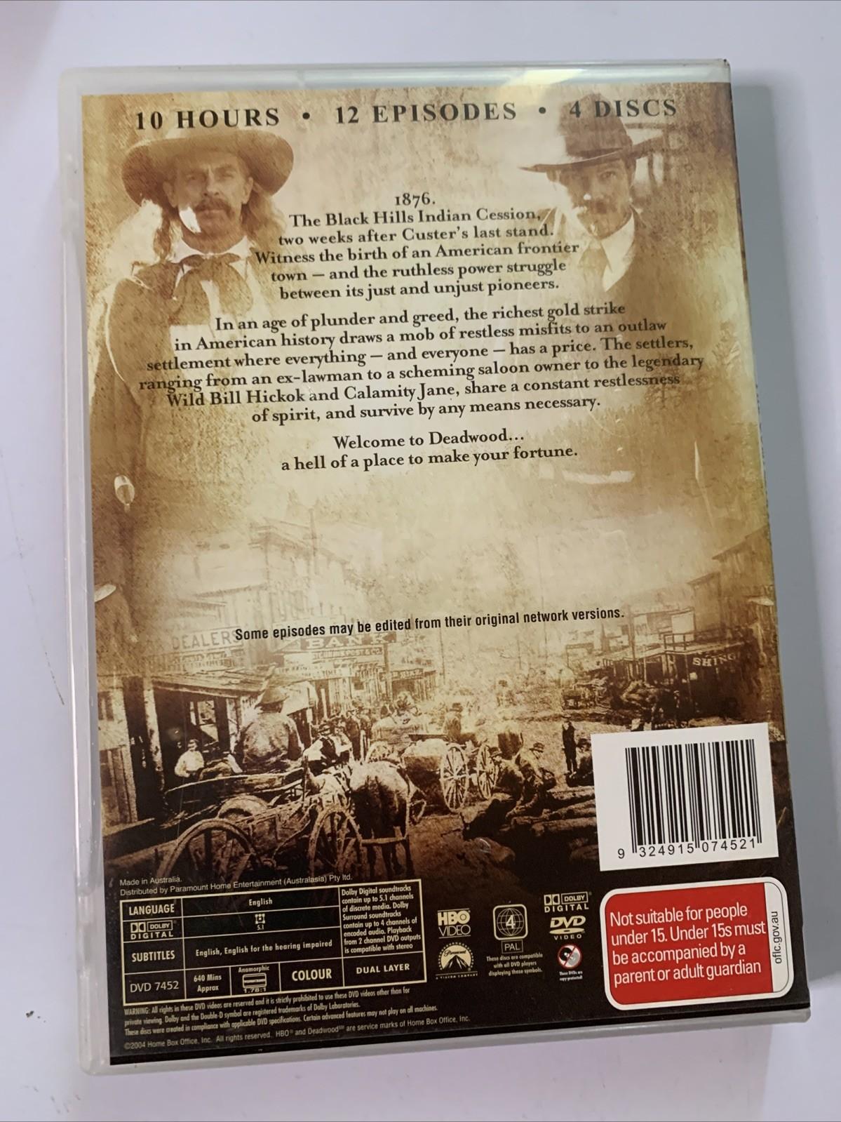Deadwood : The Complete Season 1 (DVD, 2004, 4-Discs) Region 4