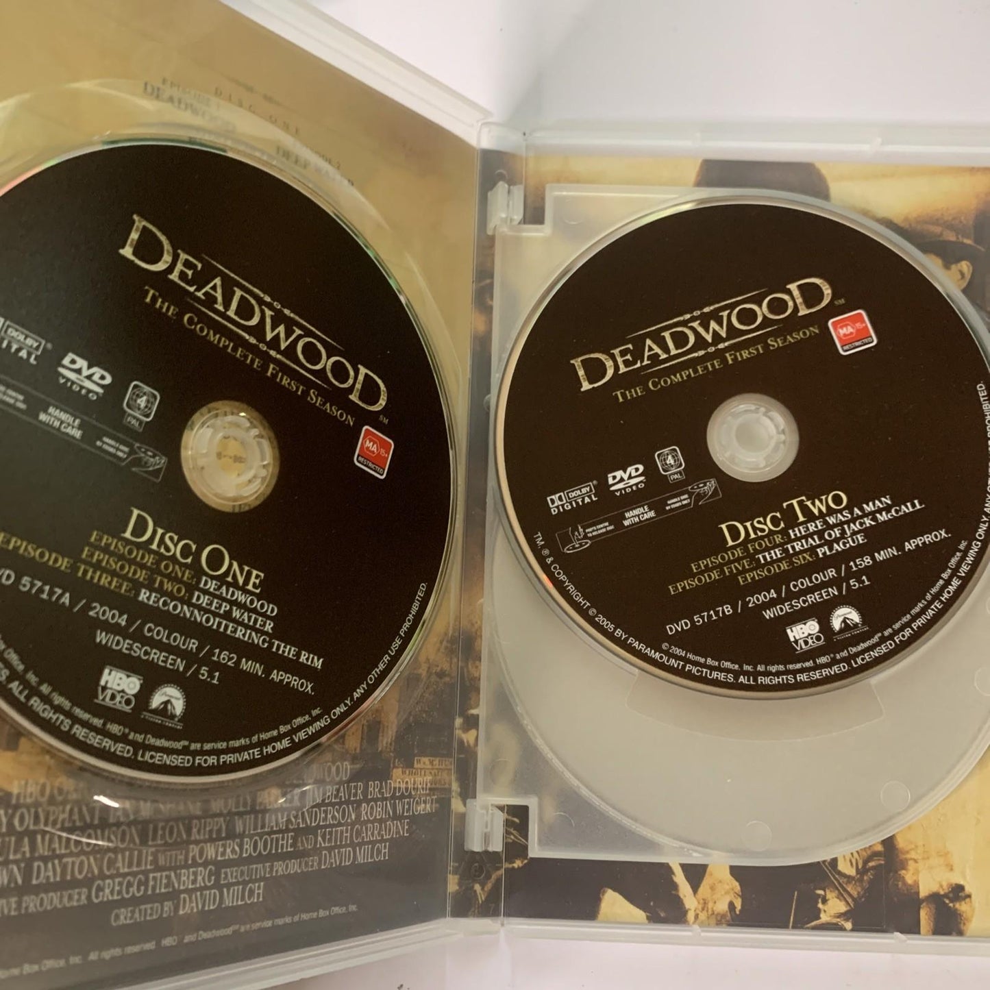 Deadwood : The Complete Season 1 (DVD, 2004, 4-Discs) Region 4