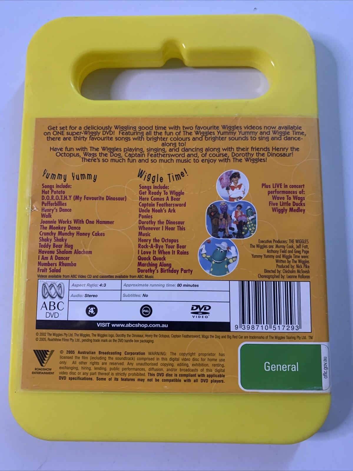 The Wiggles: Wiggle Time! / Yummy Yummy (DVD, 1998) ABC Kids Region 4