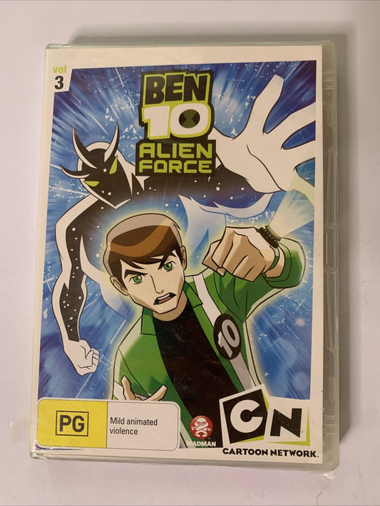 Ben 10 Alien Force : Vol 3 (DVD, 2008) Region 4 NEW Sealed