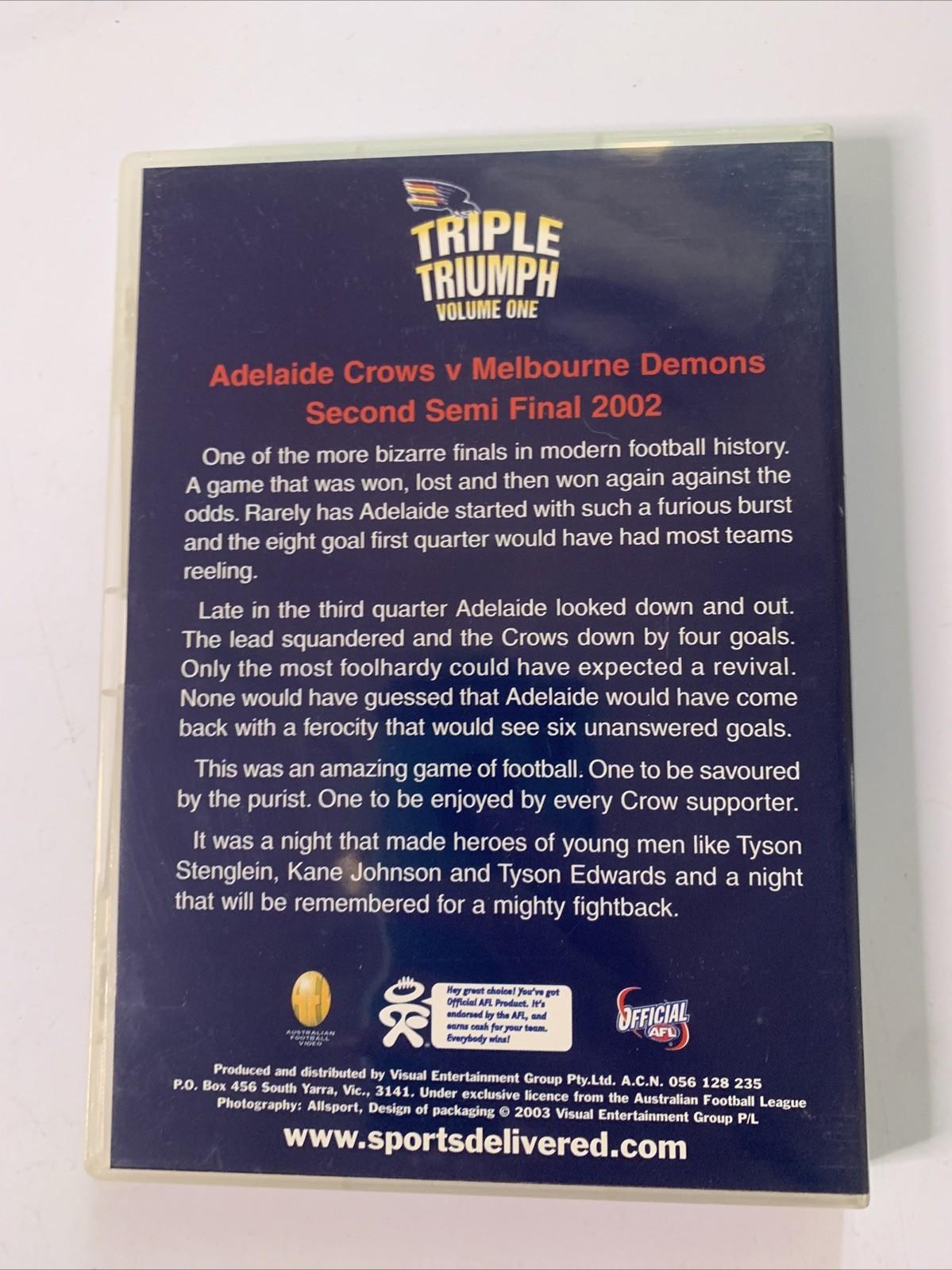 Triple Triumph Volume One: AFL Crows v Demons Second Semi-Final 2002 (DVD)