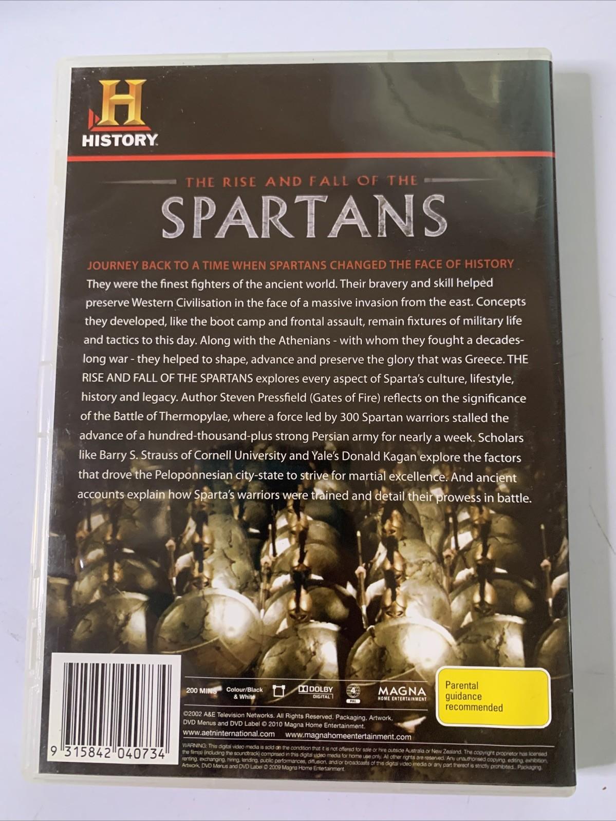 The Rise And Fall Of The Spartans (DVD, 2002) Documentary Region 4 ...