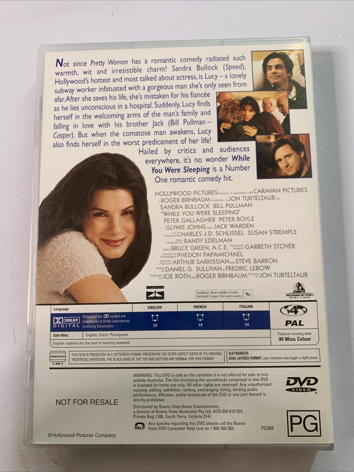 While You Were Sleeping (DVD, 1995) Sandra Bullock, Bill Pullman Region 4