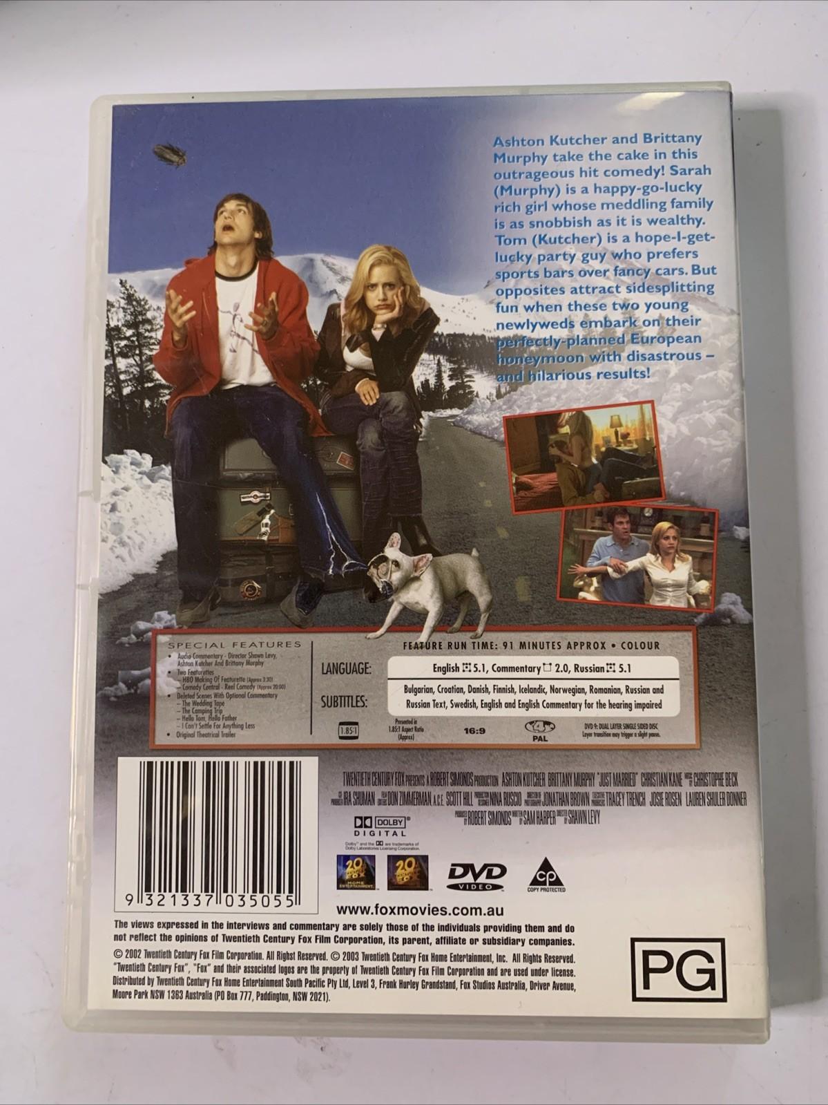 Just Married (DVD, 2002) Ashton Kutcher, Brittany Murphy Region 4
