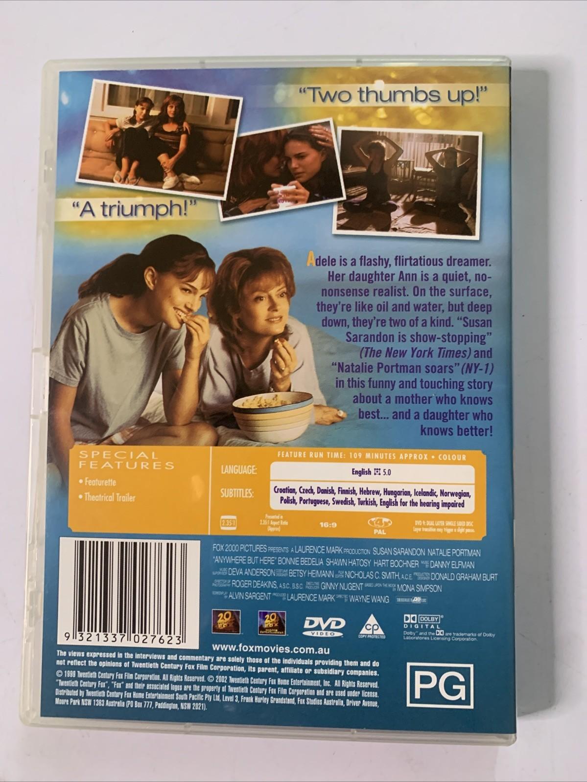 Anywhere But Here (DVD, 1999) Natalie Portman, Susan Sarandon Region 4