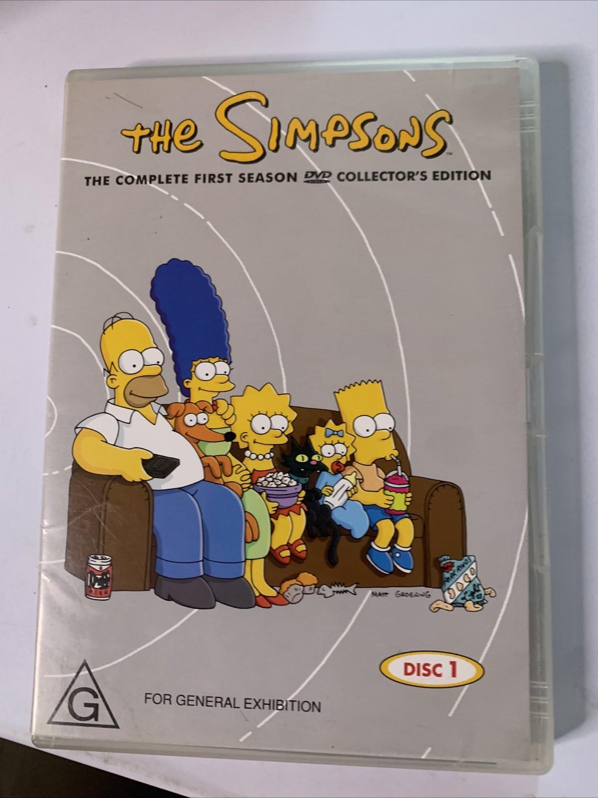 The Simpsons : The Complete Season 1 Collector's Edition (DVD, 1989) Region 4