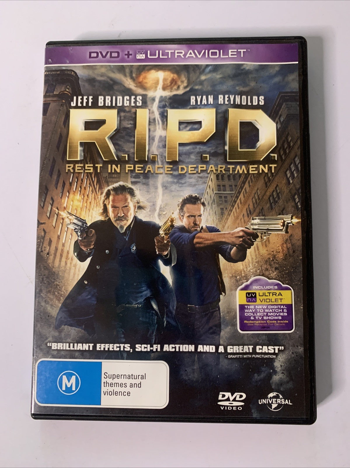 R.I.P.D. (DVD, 2013) Jeff Bridges, Ryan Reynolds Region 4