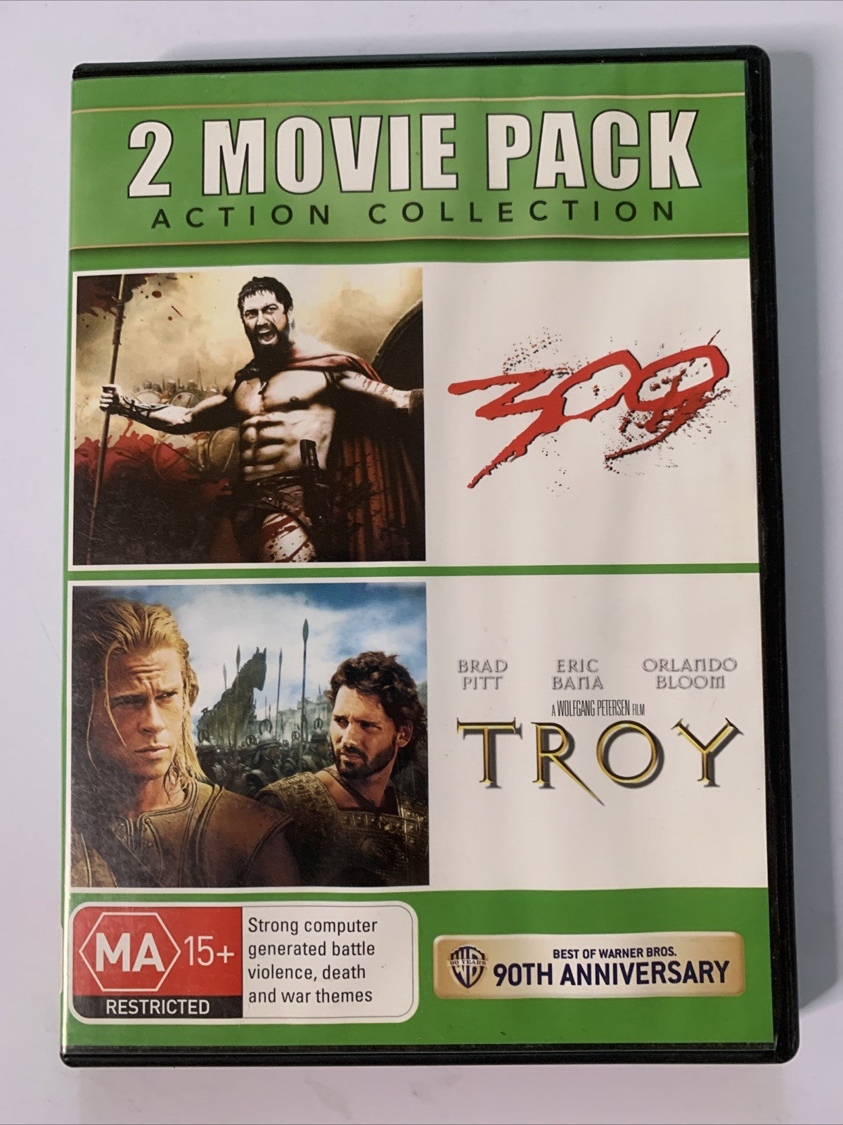 300 / Troy (DVD, 2013) Brad Pitt, Gerard Butler Action Movies Region 4