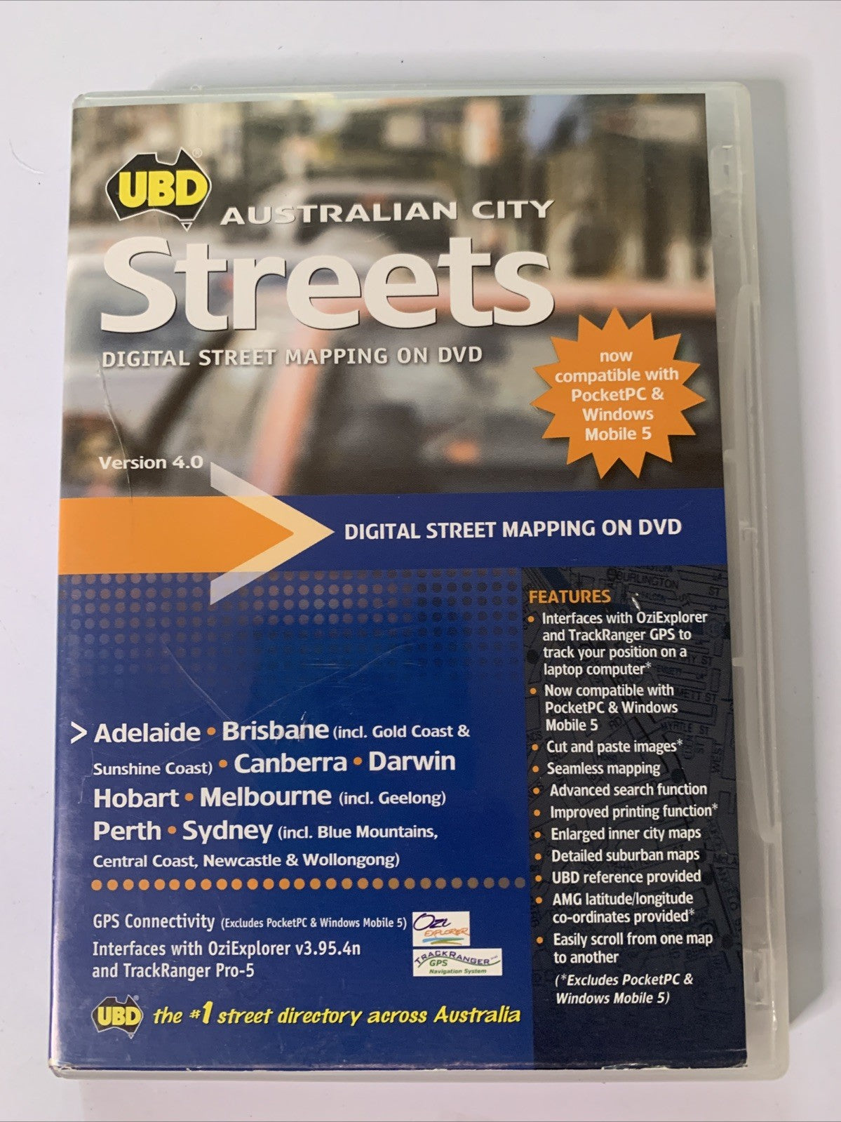 UBD Australian City Streets: Street Directory City Maps 2006 PC DVD Windows