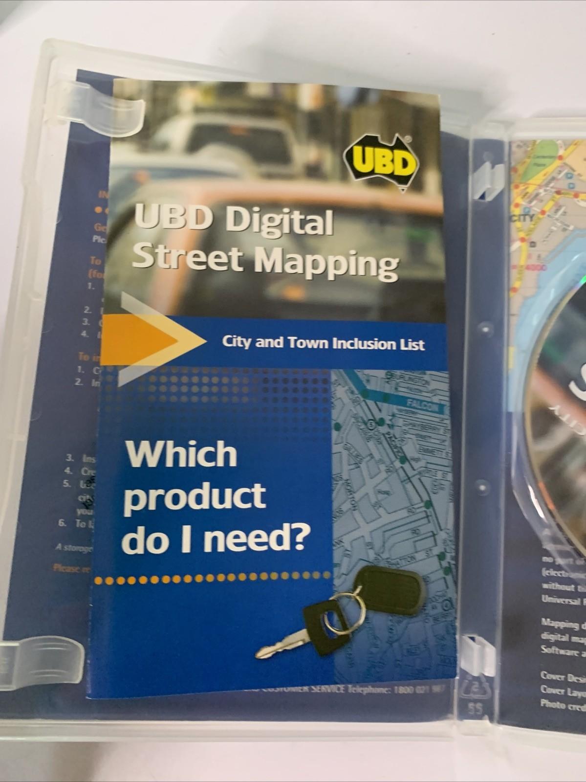 UBD Australian City Streets: Street Directory City Maps 2006 PC DVD Windows