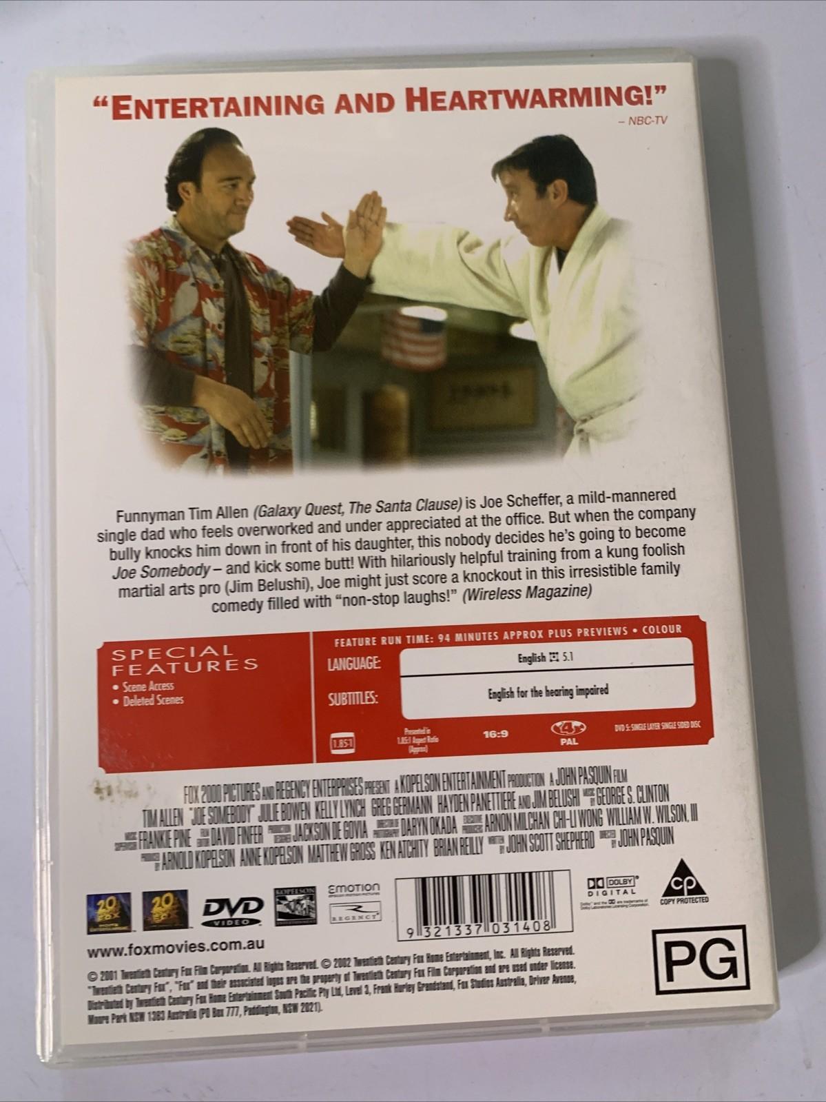 Joe Somebody (DVD, 2001) James Belushi, Tim Allen, Julie Bowen Comedy Region 4