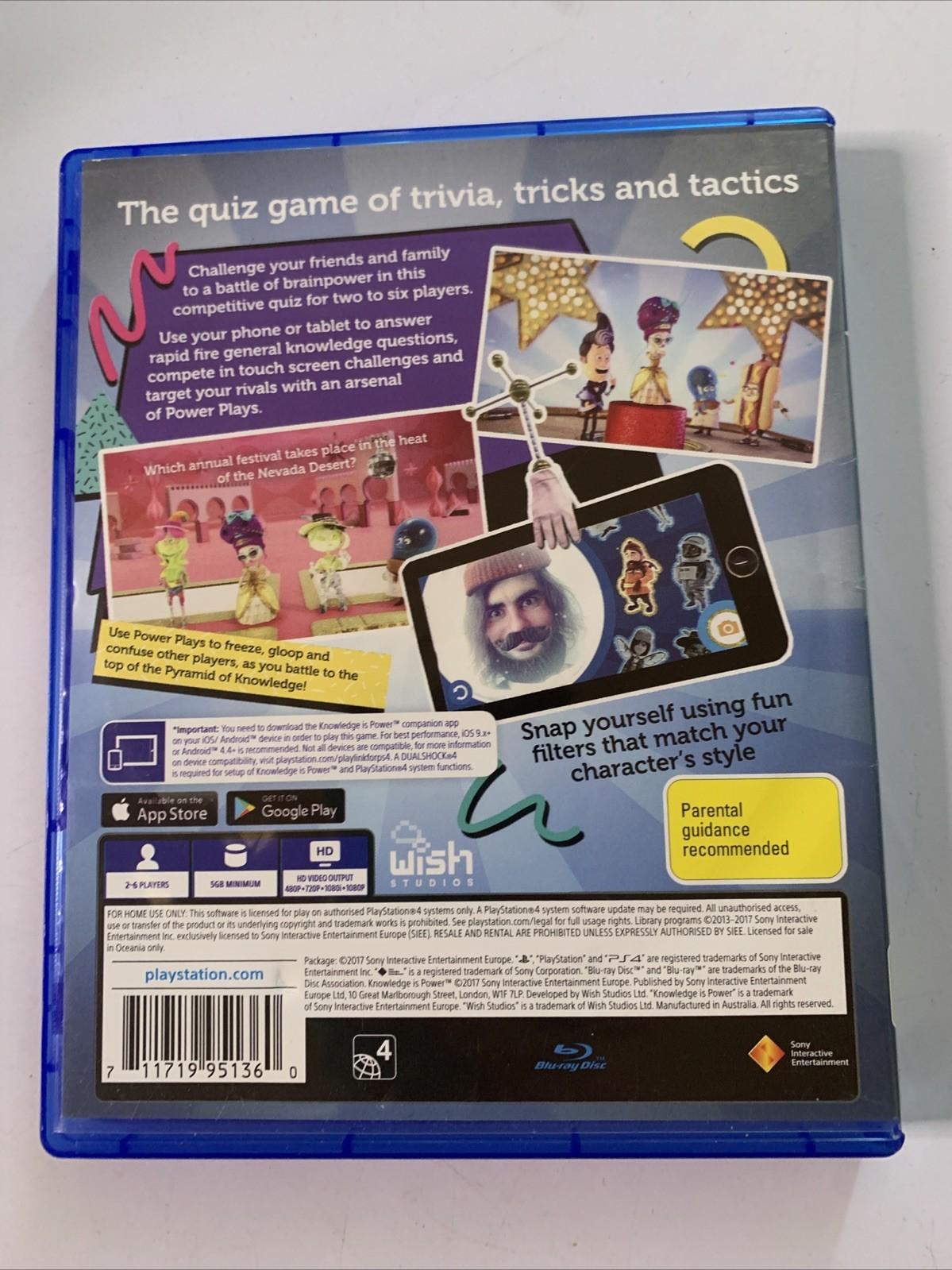 Knowledge Is Power PS4 PlayStation 4 Game