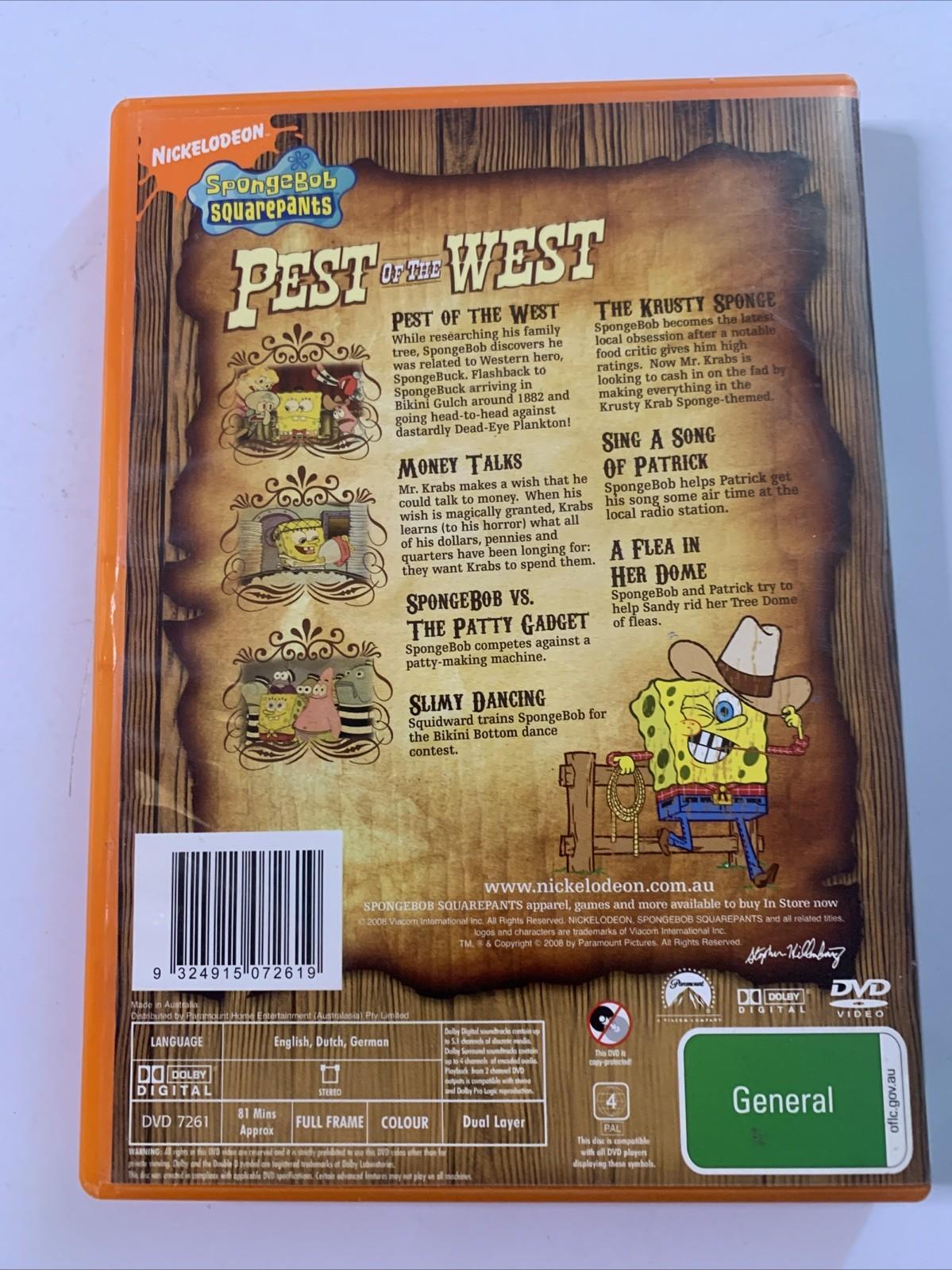 SpongeBob SquarePants : Pest of the West (DVD, 1999) Animation Region 4