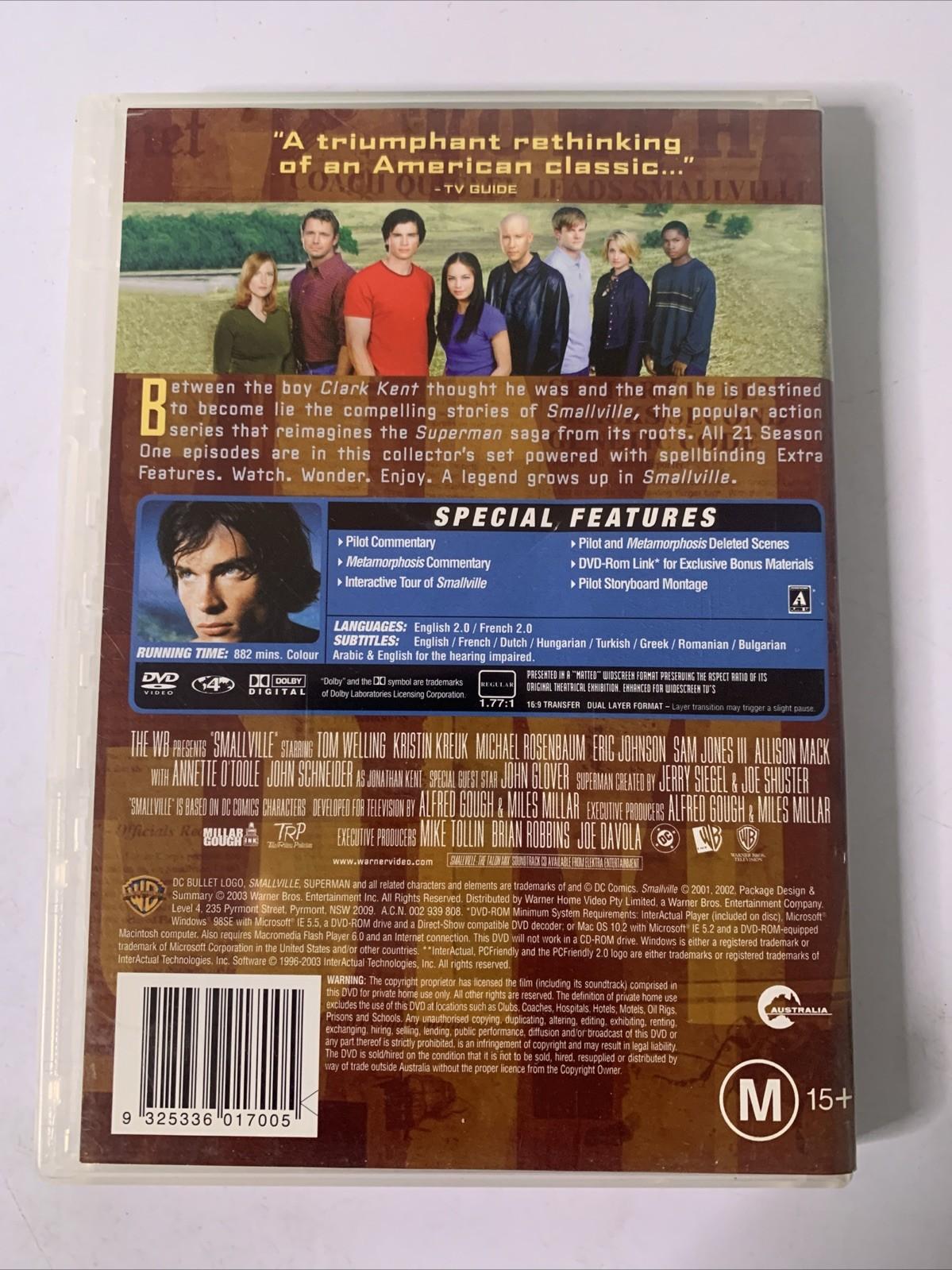 Smallville : Season 1 (DVD, 2002, 4-Discs) Region 4