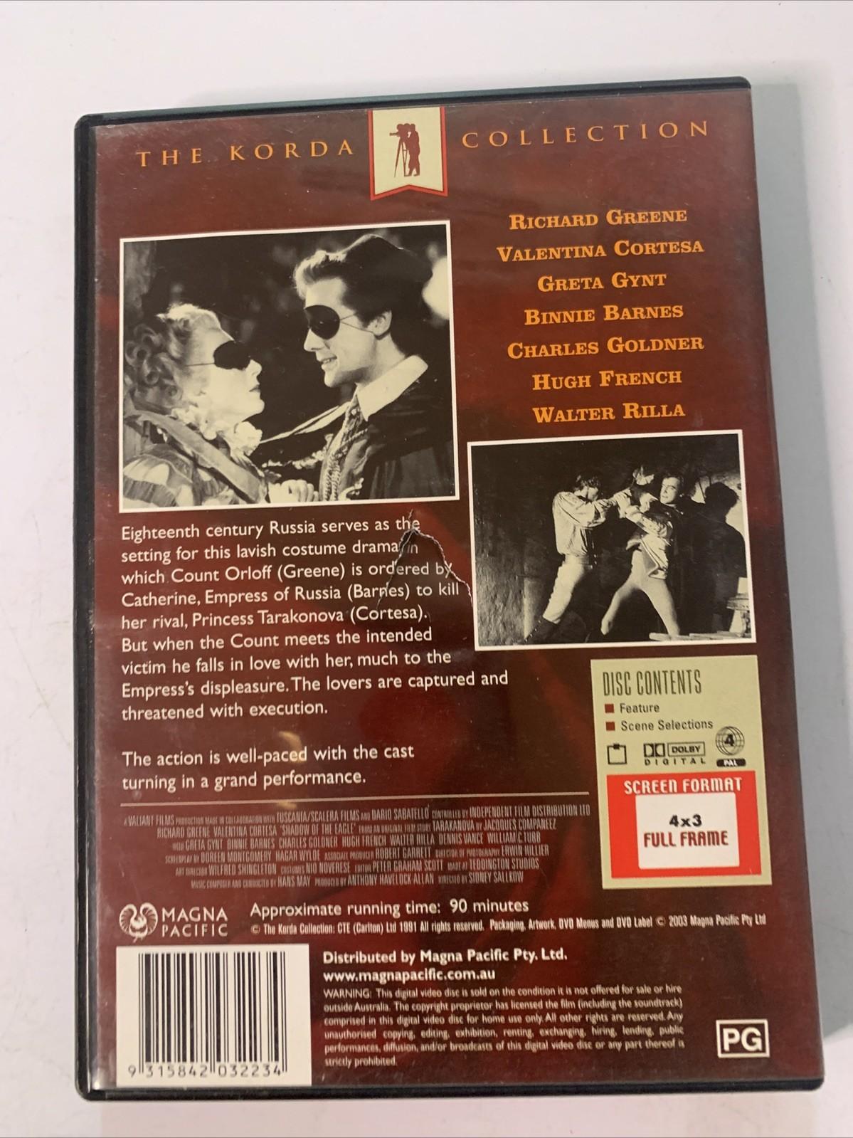 Shadow Of The Eagle (DVD, 1950) Richard Greene, Valentina Cortese Region 4