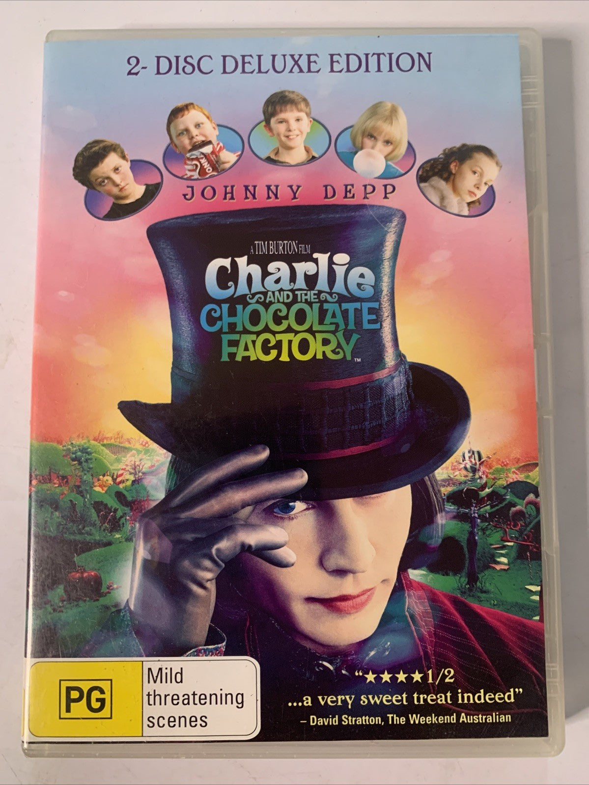 Charlie And The Chocolate Factory (DVD, 2005, 2-Discs) Johnny Depp Region 4