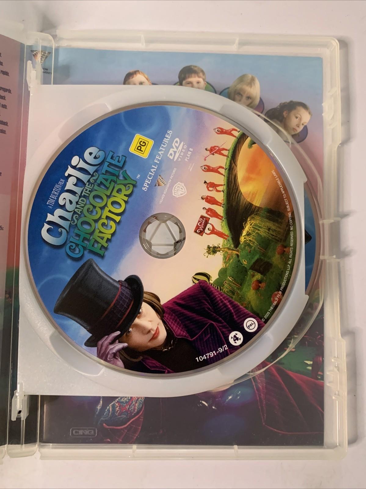 Charlie And The Chocolate Factory (DVD, 2005, 2-Discs) Johnny Depp Region 4