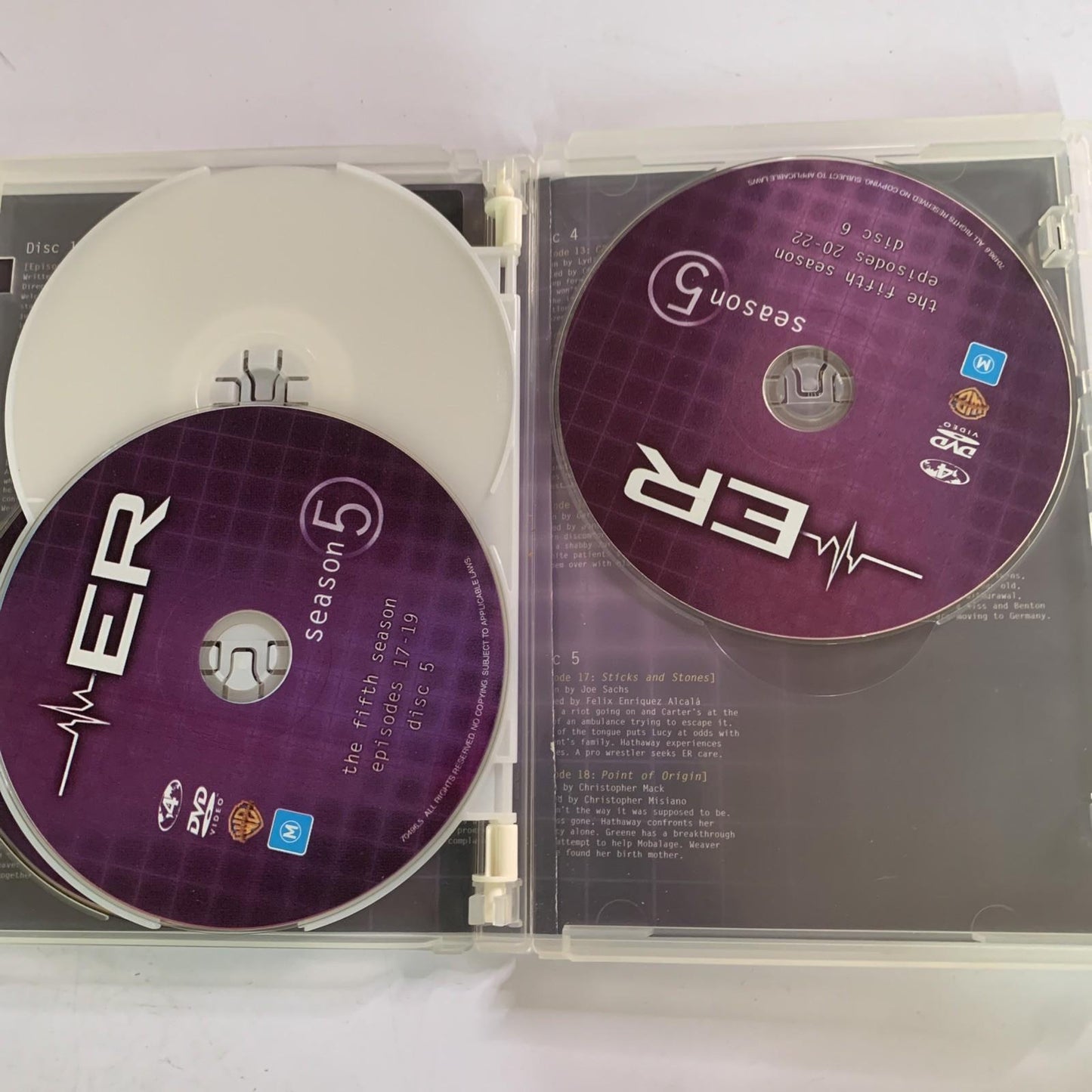 ER : Season 5 (DVD, 1998, 6-Discs) Region 4