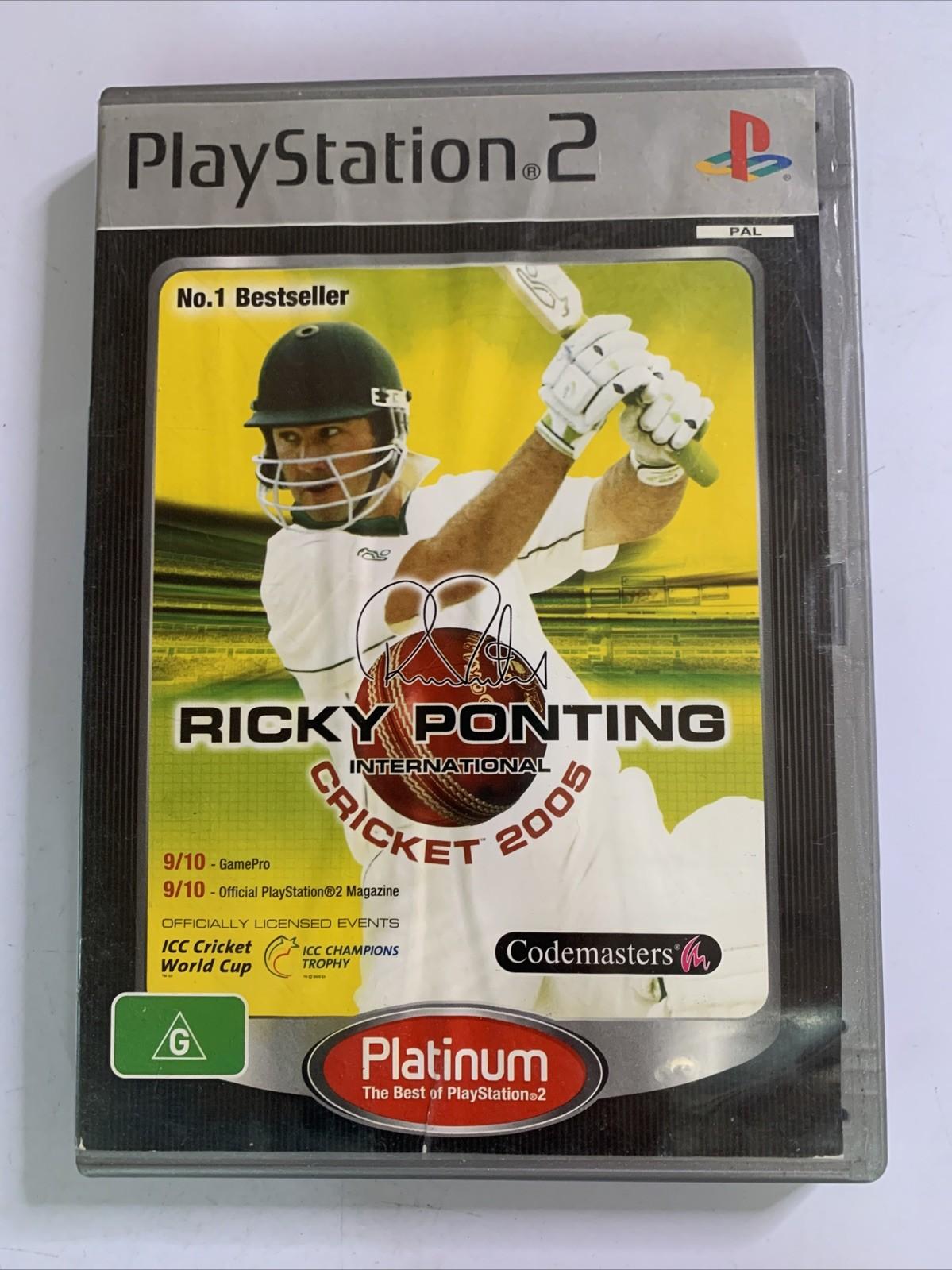 Ricky Ponting International Cricket 2005 PS2 PlayStation 2 PAL Game Complete